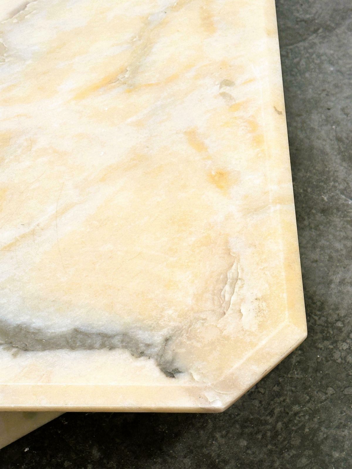 Vintage Pink And Gray Marble Coffee Table, Italy. 1980s photo 1095.0