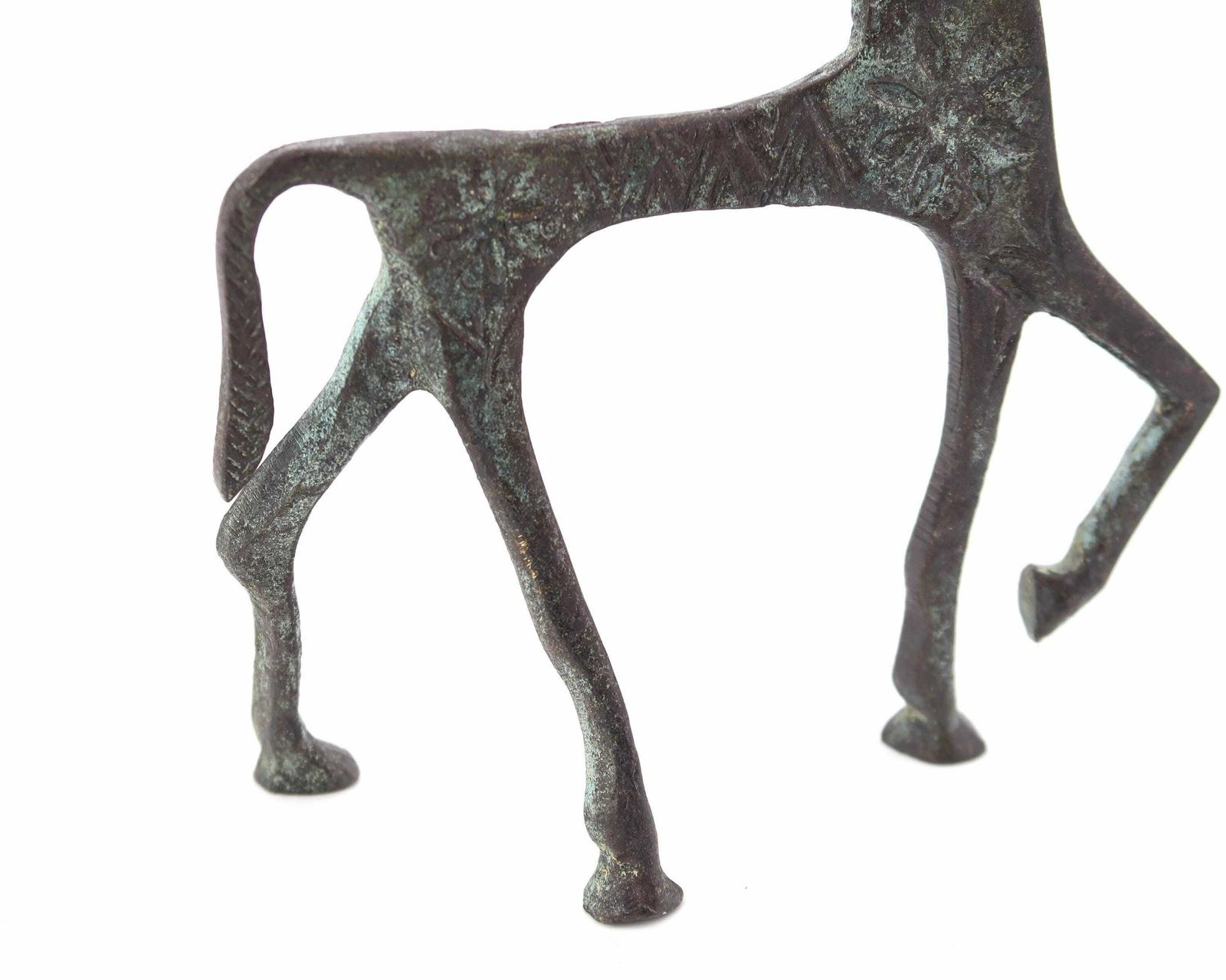Bronze Etruscan Greek Horse, Frederic Weinberg Style, 1950s / Vintage, Animal, Statue, Boho Chic, Folk, Sculpture photo 251.0