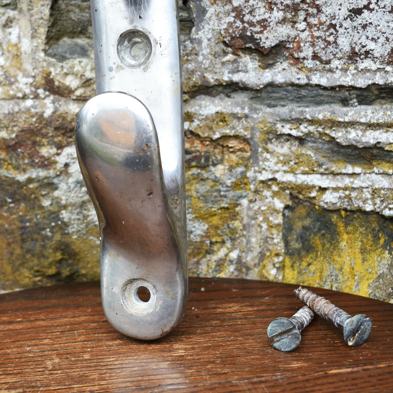 Antique 1920s Salvage Nautilus Genova Heavy Chrome Yacht Boat Cleat With Screws photo Home Decor