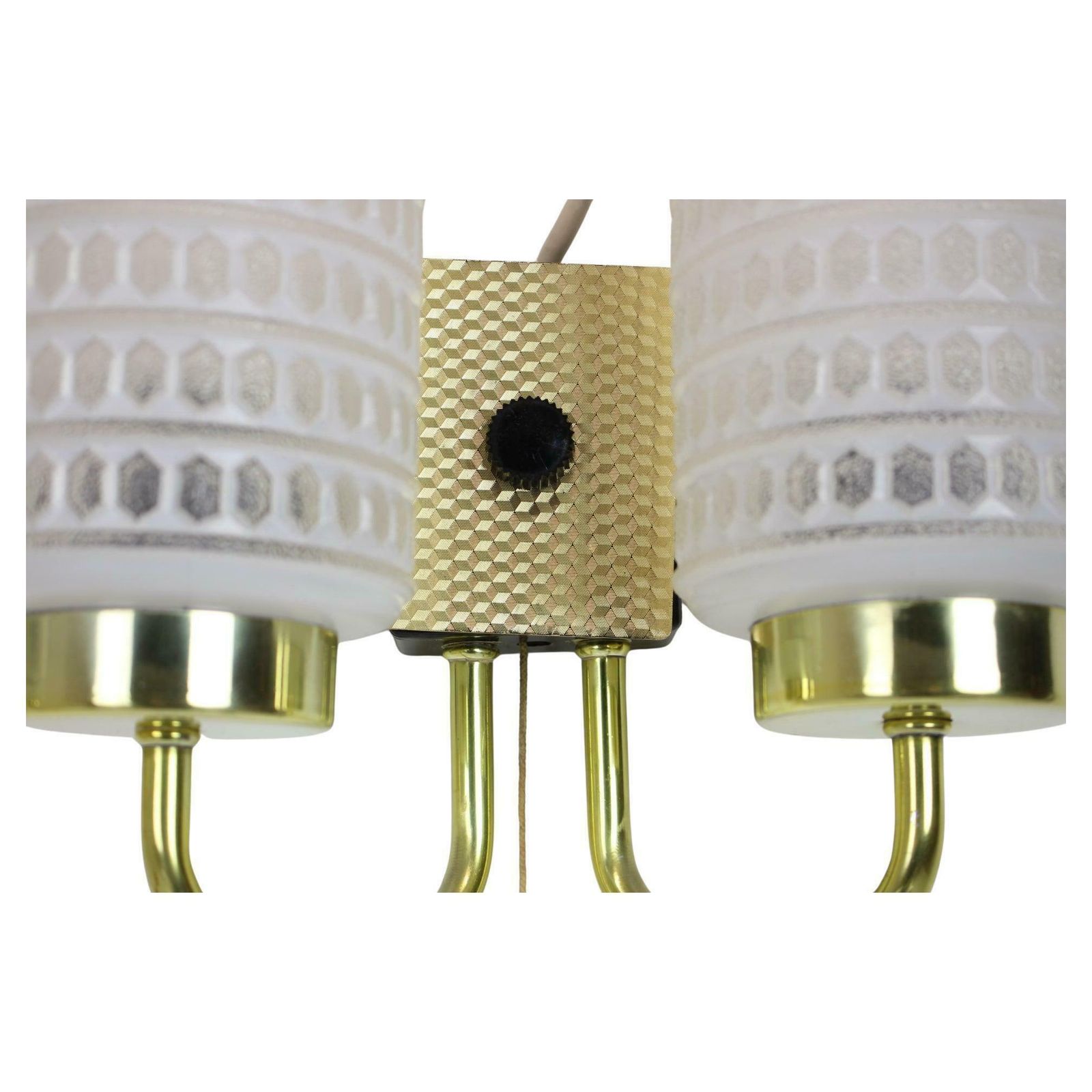 1970s Pair Of Two Wall Lamps With Glass Shades, Germany photo Lighting