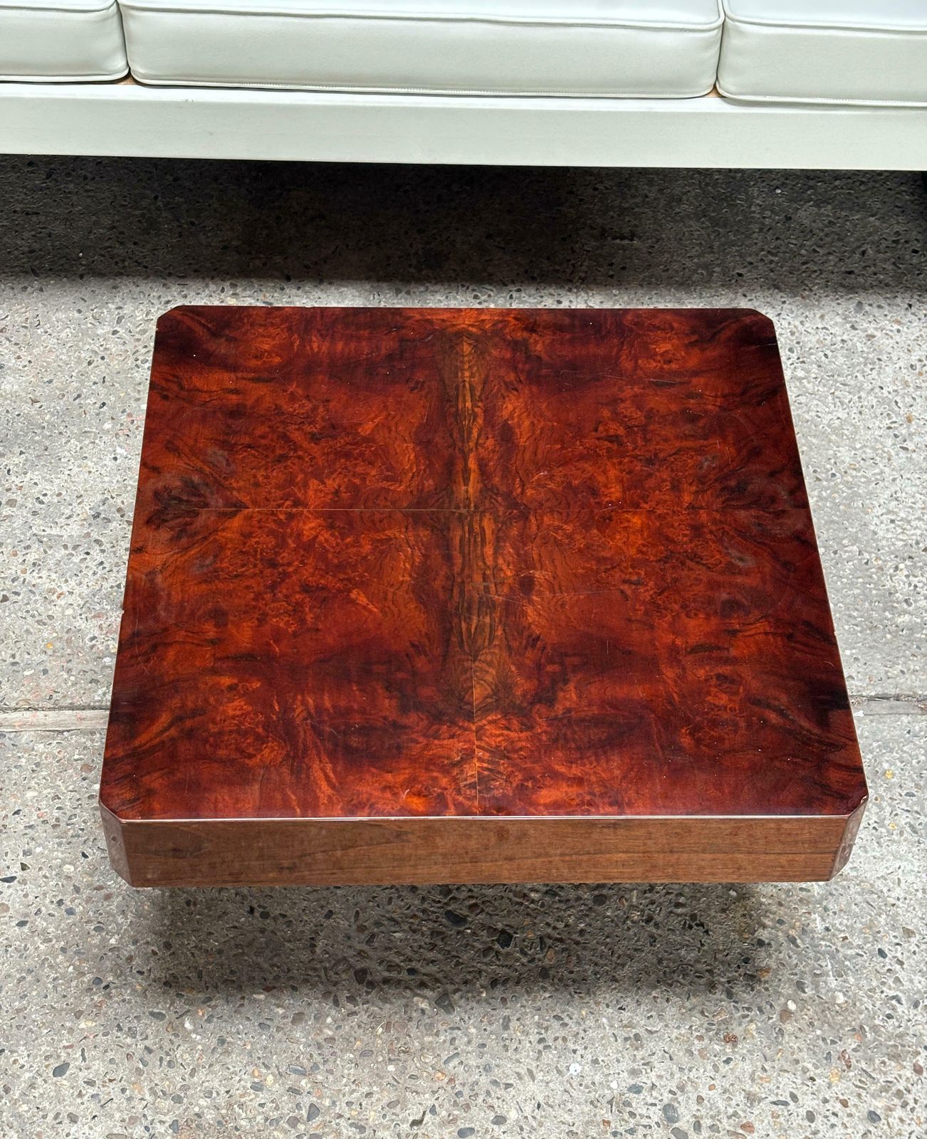 Lacquered Parchment Coffee Or Side Table In The Style Of Aldo Tura, Italy 1970's photo Furniture