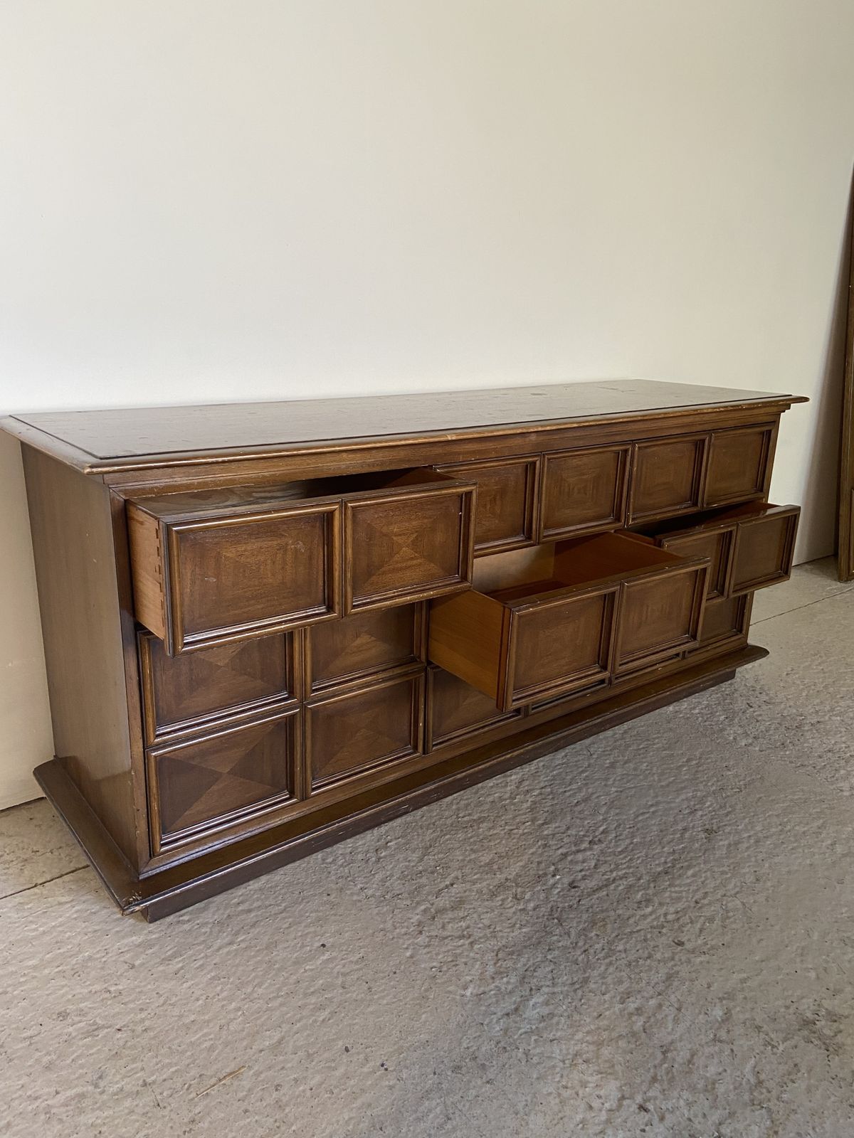 Home Decor Rare Thomasville Late 60’s Bedroom Dresser & Mirror photo