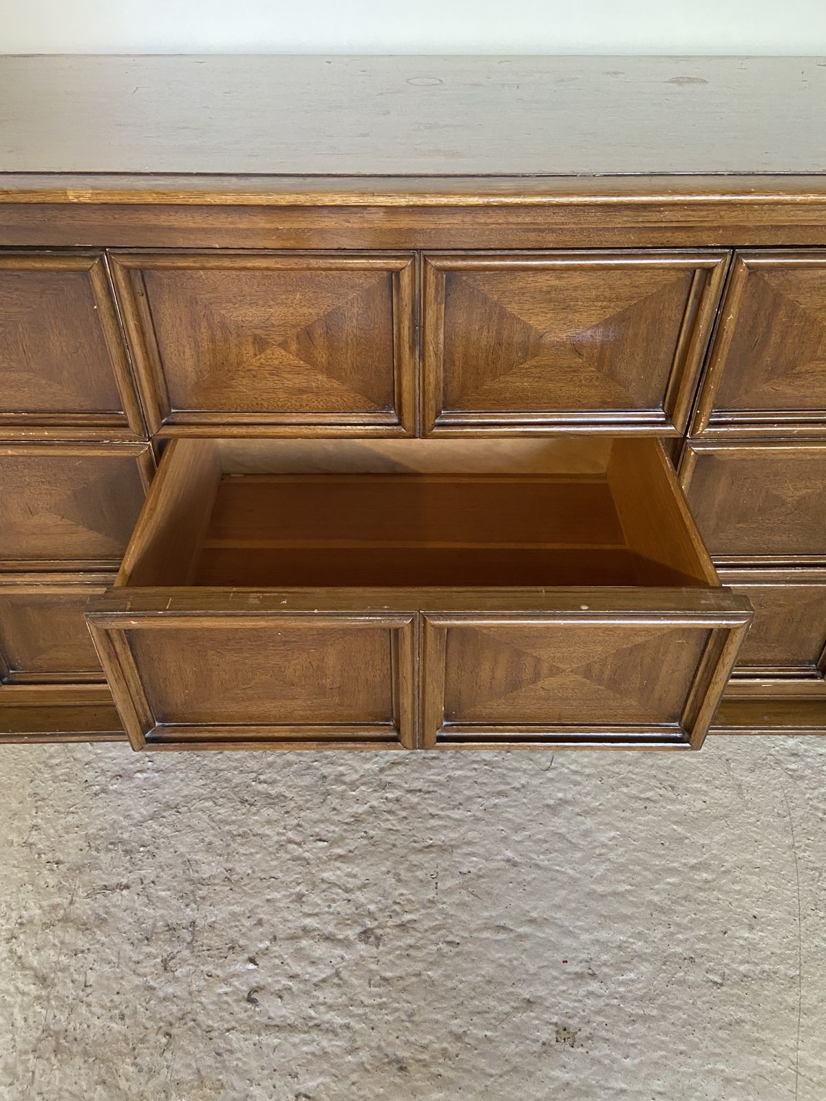 2780.0 Rare Thomasville Late 60’s Bedroom Dresser & Mirror photo