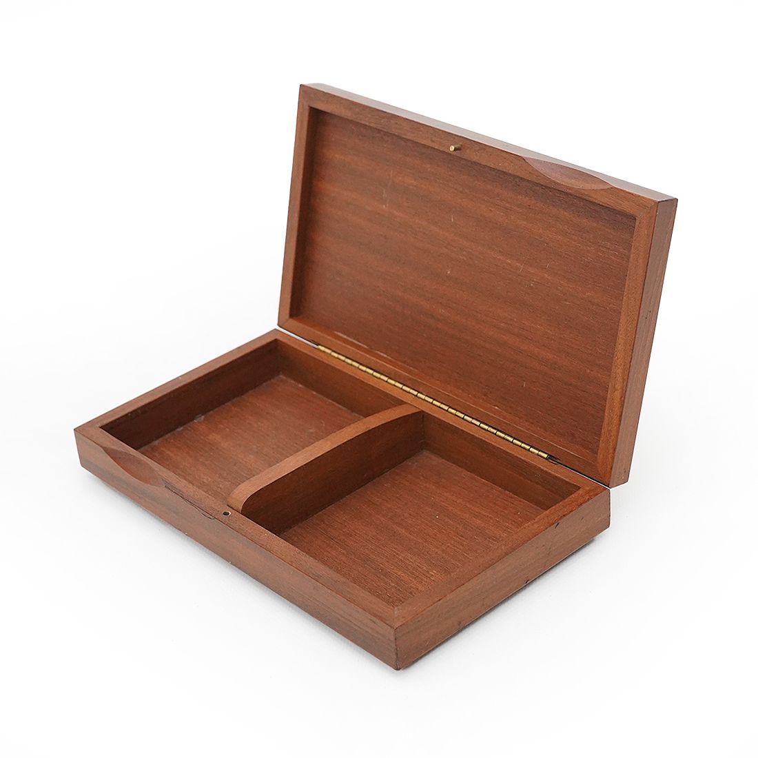 Wooden Box With Enameled Copper Lid, 1960s photo vinterior