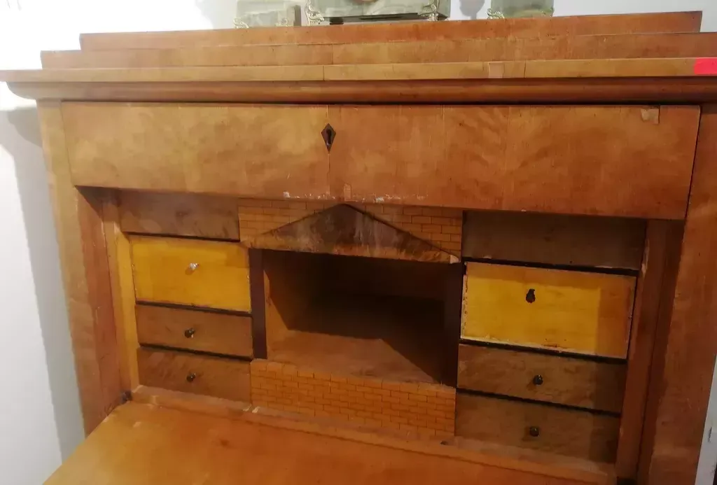 photo furniture Biedermeier Style Secretary, 1800s