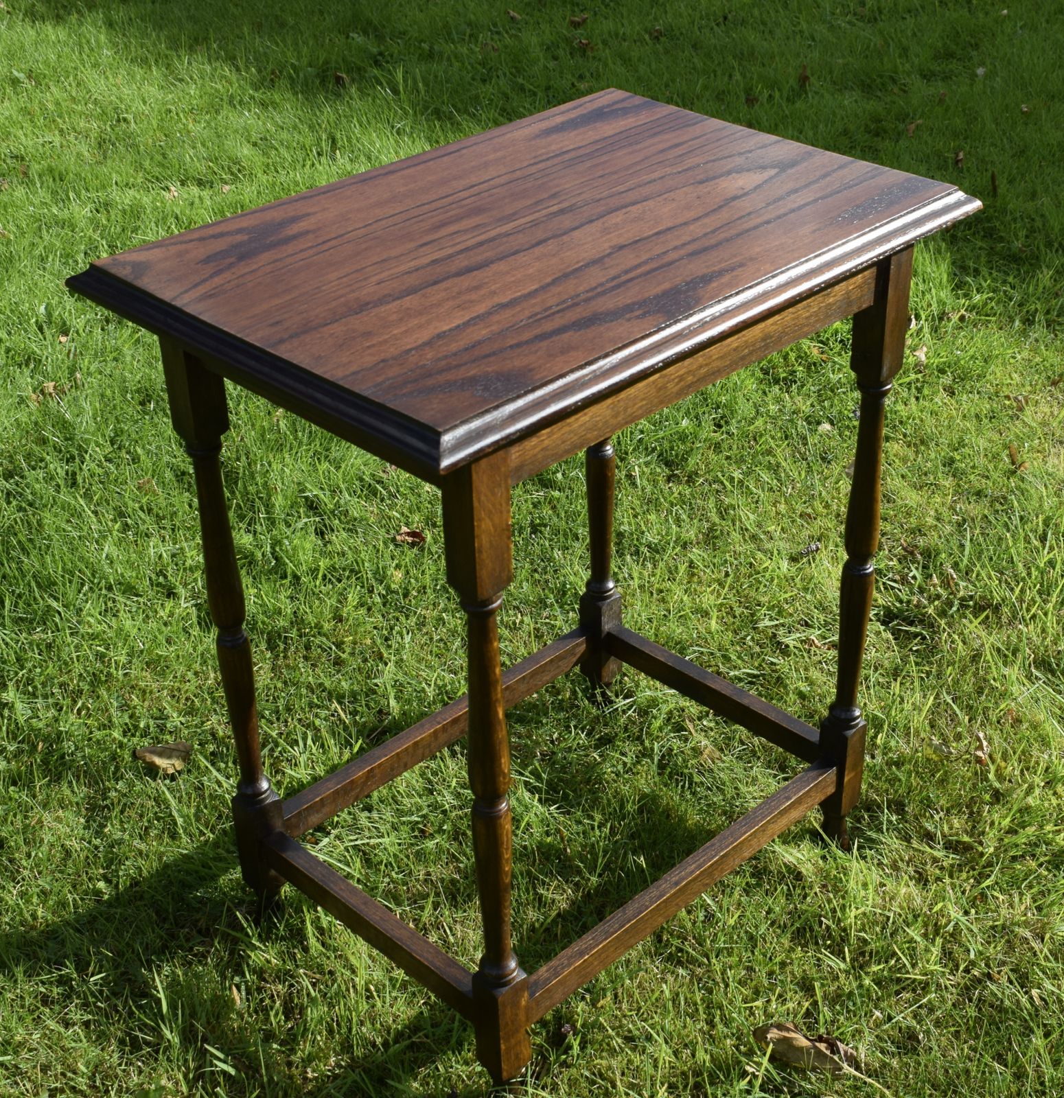 Early 20th Century Oak Lamp Table photo Furniture