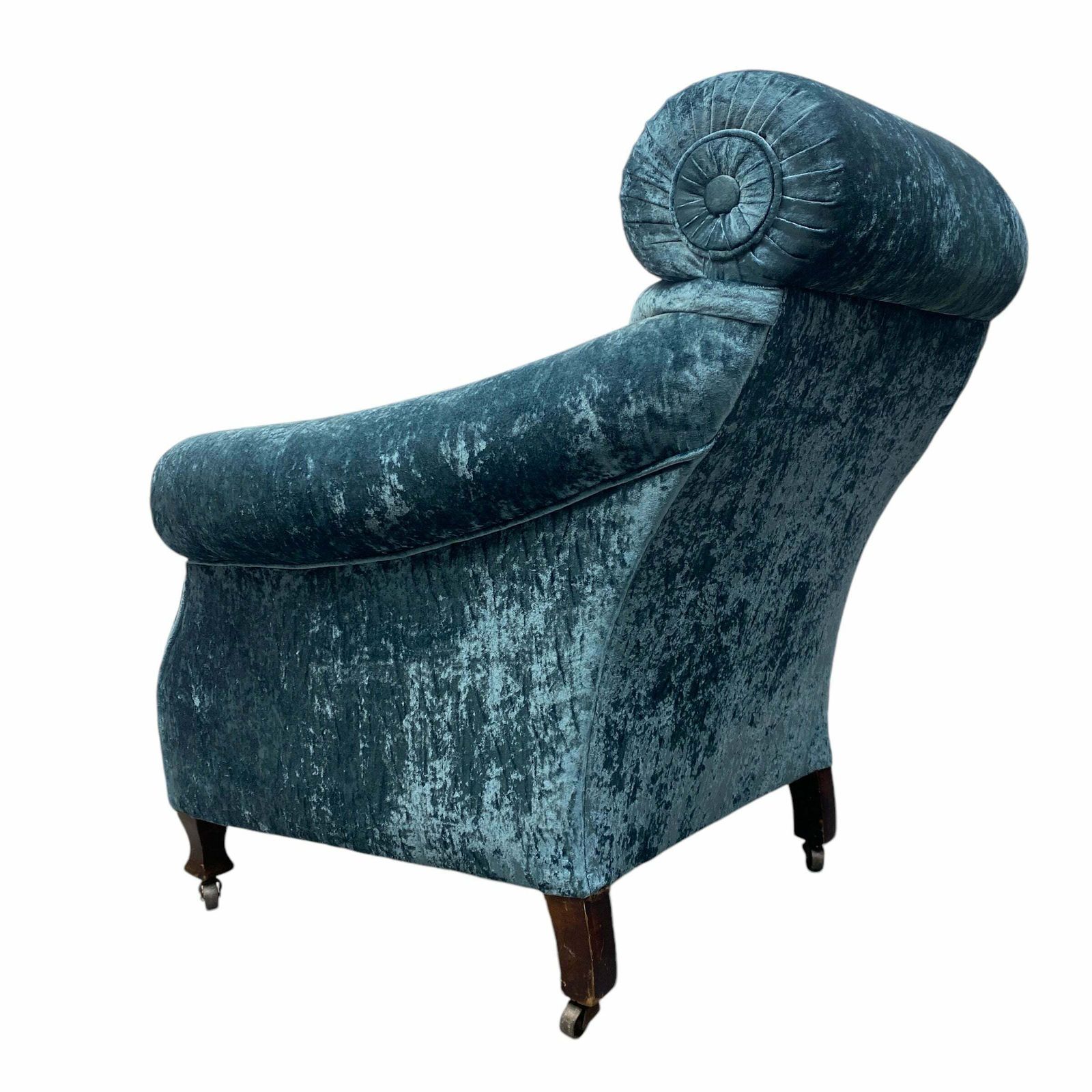 Lounge Chair Blue Velvet Victorian Country House photo 1850.0