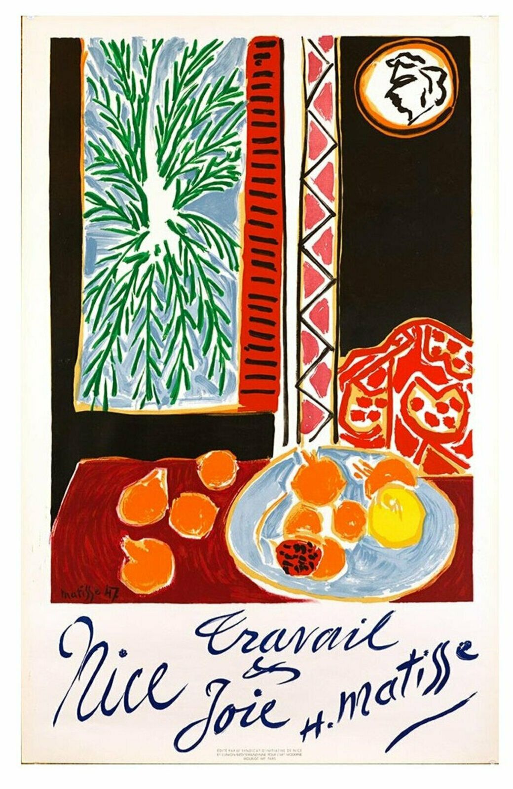 Henri Matisse Nice Travail & Joie (1947/1990s), 1947 1990s photo furniture