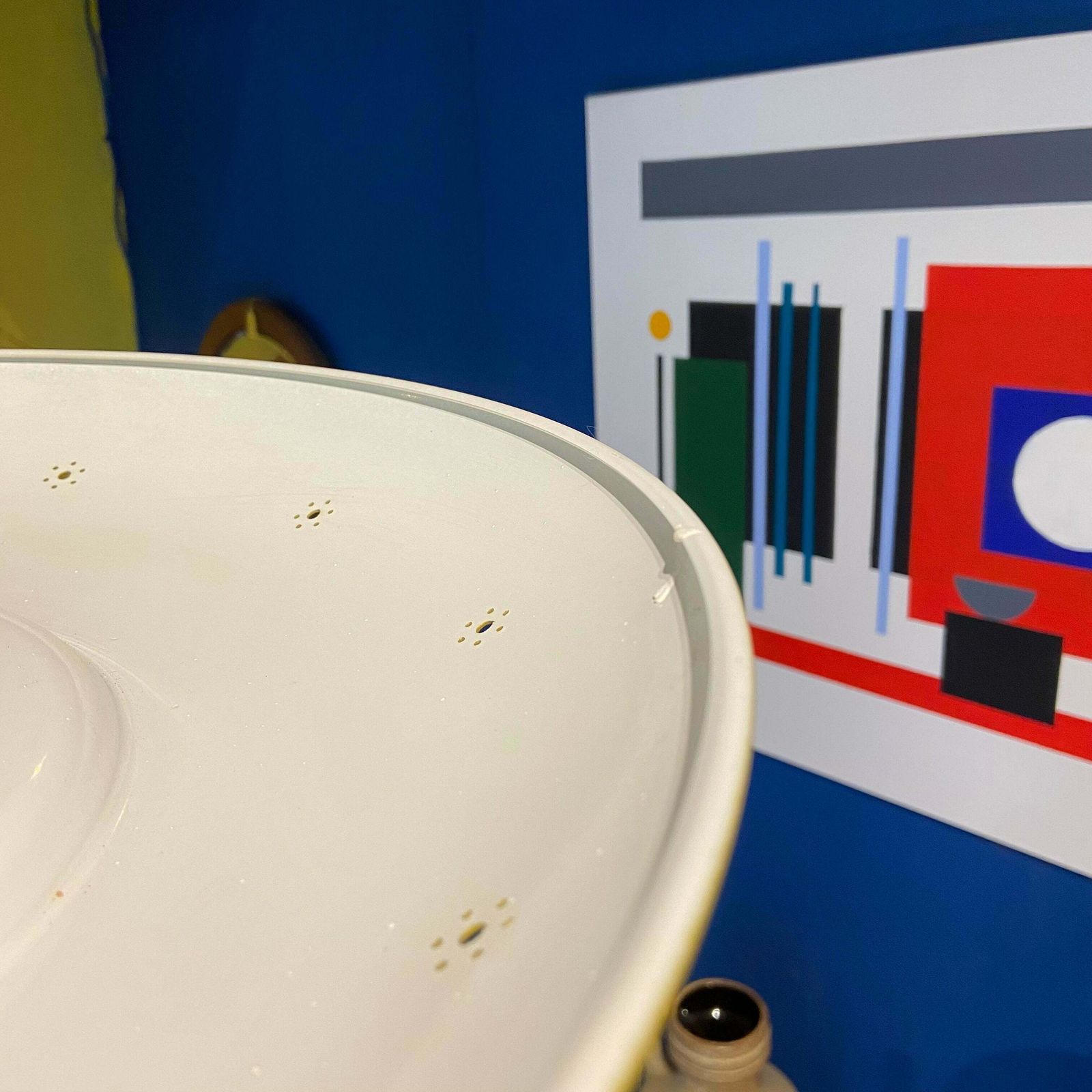 photo for sale 1960s Opaline Glass And Aluminium Light Shade