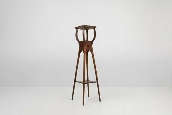 Art Deco Piedestal Or Console Table In Oak, France, 1940s photo buy