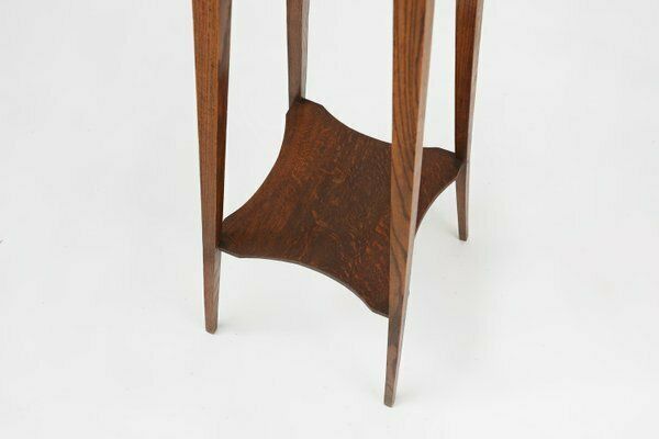 photo for sale Art Deco Piedestal Or Console Table In Oak, France, 1940s