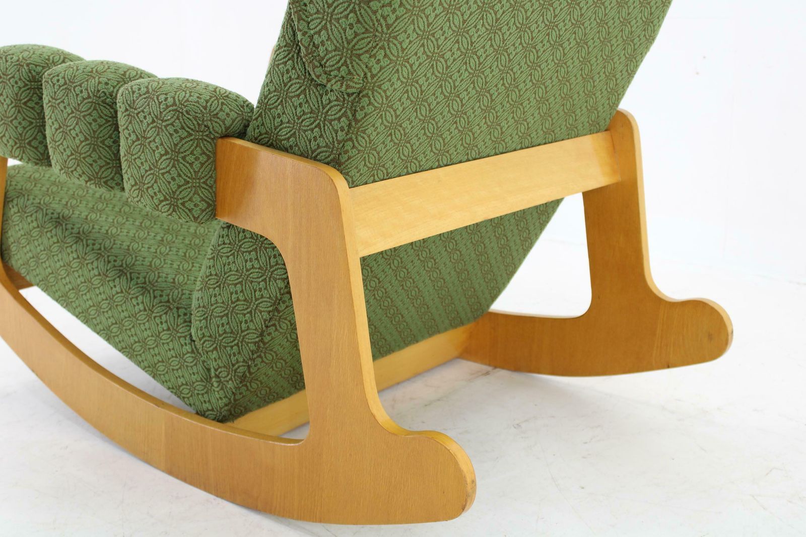 photo buy 1970s Large Rare Brutalist Rocking Chair, Czechoslovakia