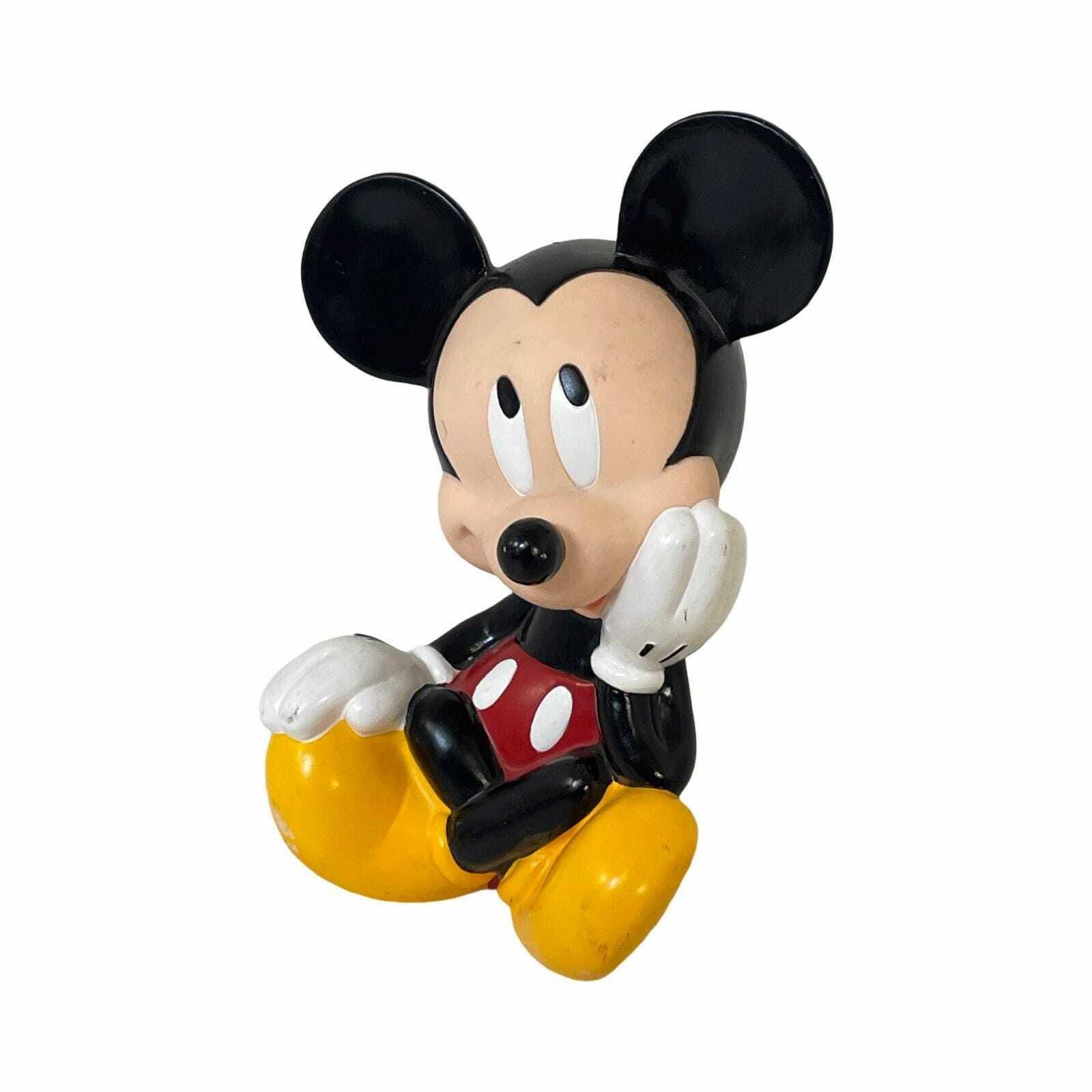 Disney Applause   Mickey Mouse Shaped Piggy Bank   Plastic   Marked, Licensed Product