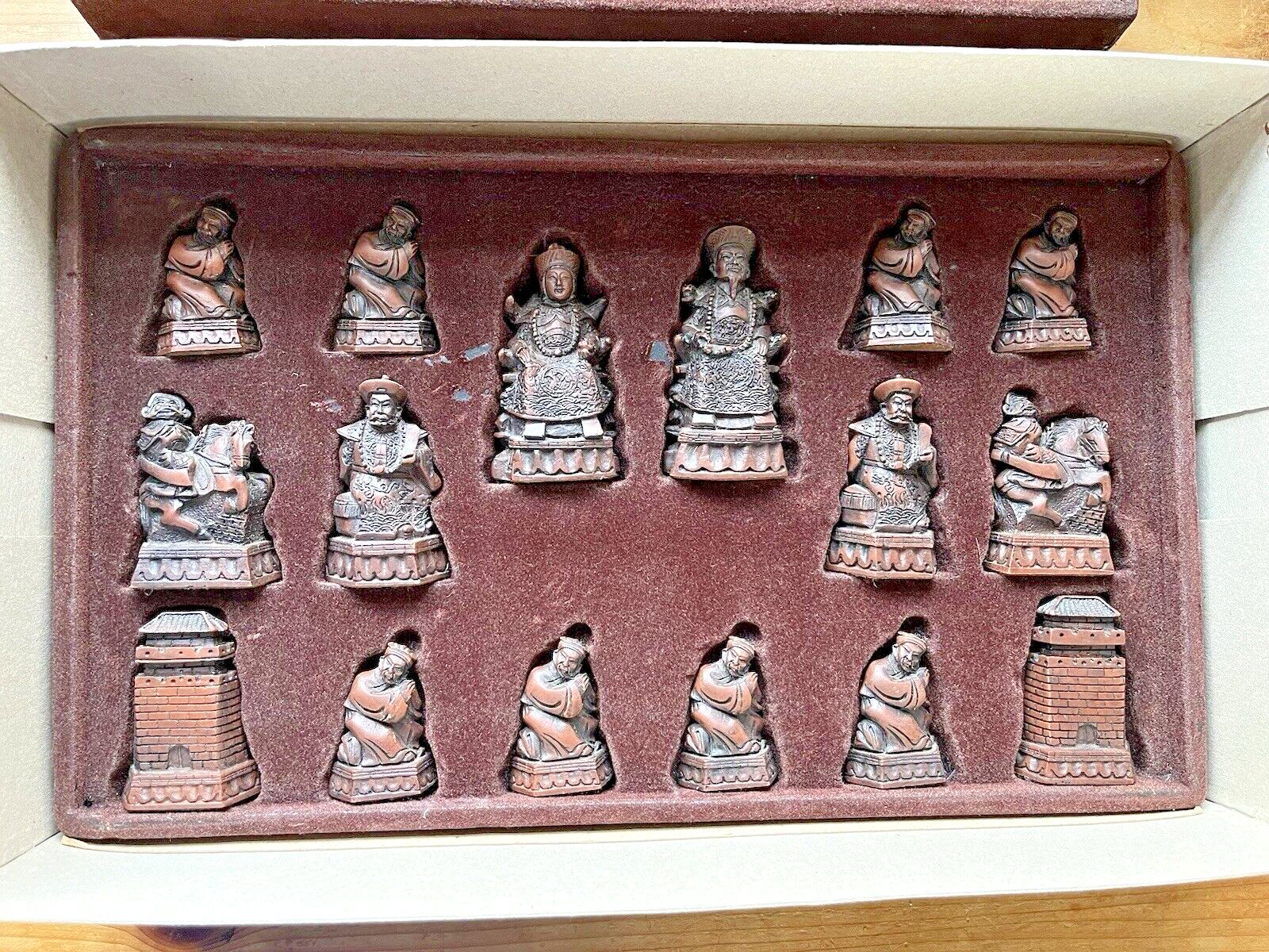 Quality Sac Studio Anne Carlton Shanghai Chinese Oriental Chess Set & Board A141 photo vintage