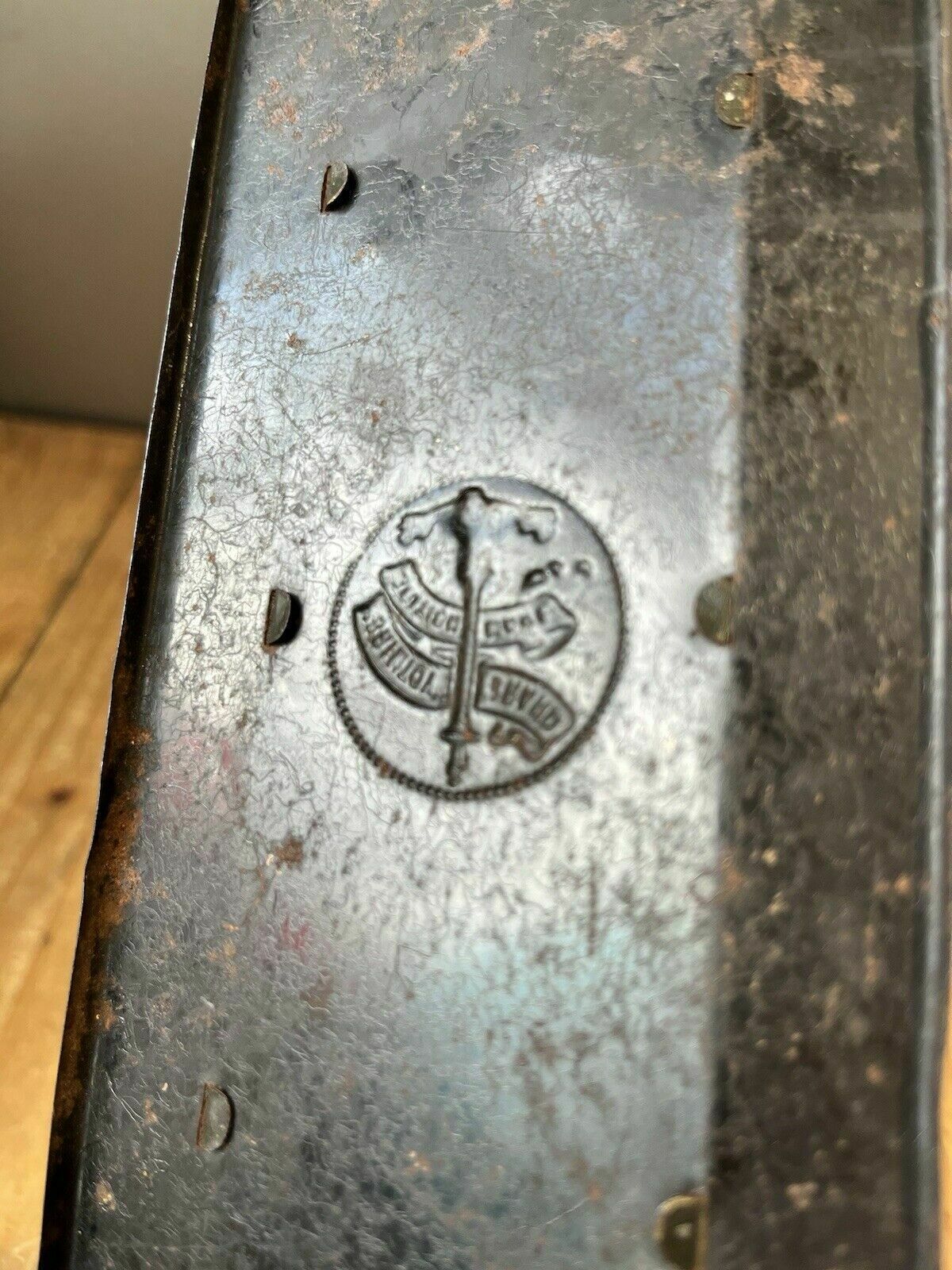 50.0 Antique British Brimtoy Brand Tinplate Sliding Door Train Station 30's Tin Toy photo