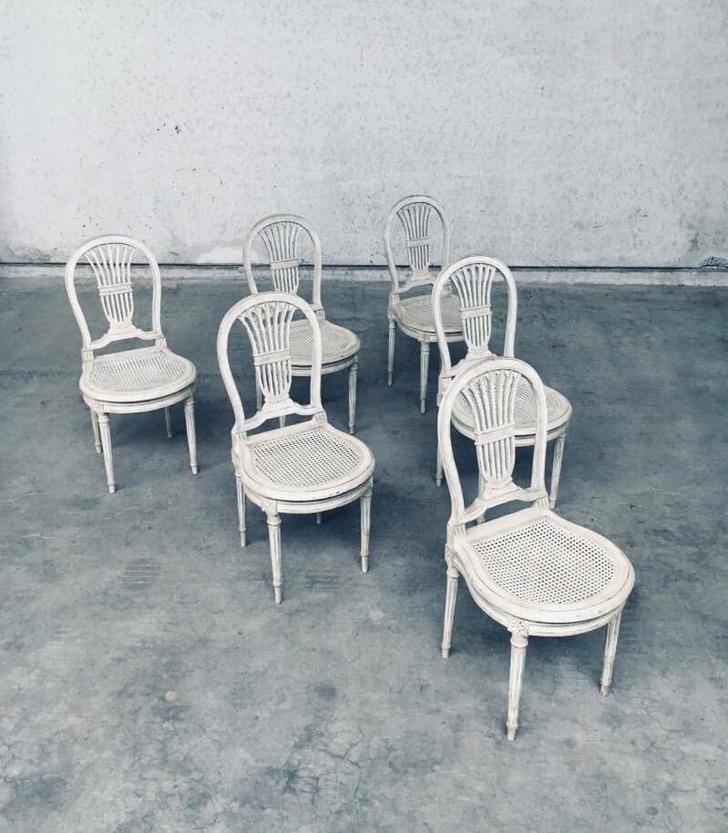 photo for sale Louis XVI Stijl Eetkamerstoelen, Set Model Fer à Cheval, Frankrijk, Jaren 1940