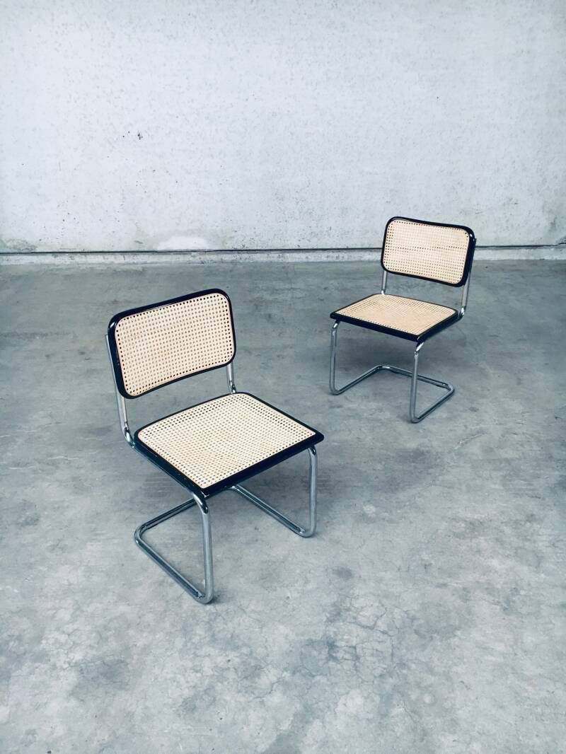 575.0 Bauhaus Design Cesca Eetkamerstoelen Set, Italië Jaren 1980 photo