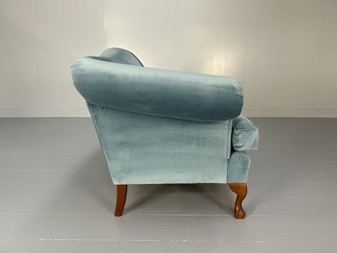 Wesley Barrell “Marlborough” 3 Seat Sofa – In Pale Blue Velvet photo Furniture