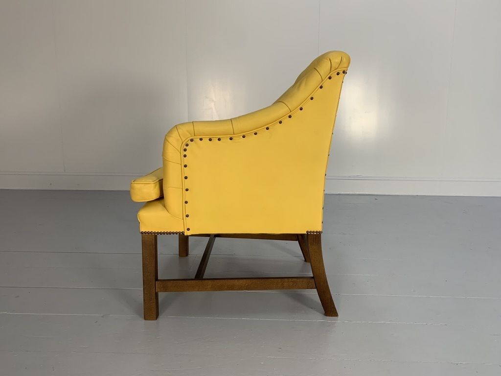 Suite Of 4 George Smith “Georgian” Armchairs – In Yellow Leather photo buy