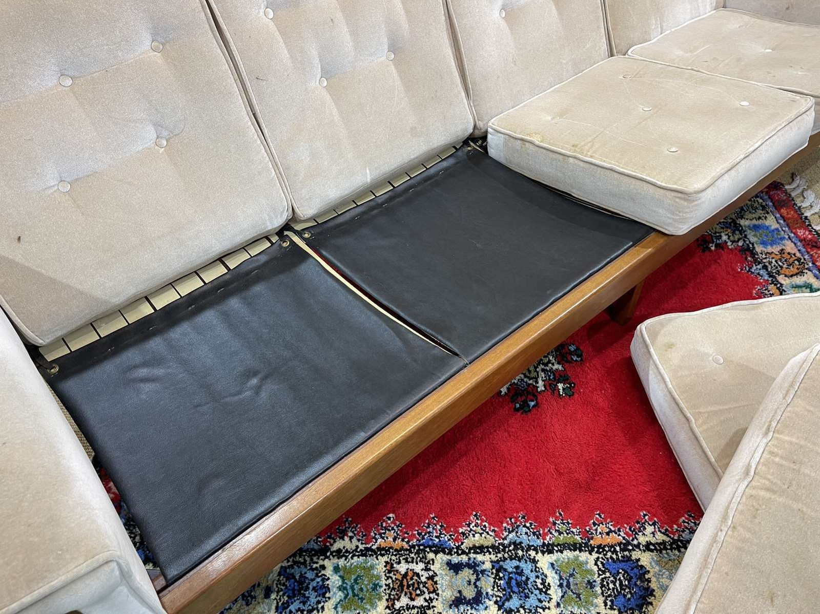 1780.0 Scandinavian 4 Seater Sofa From The 70s, In Teak photo