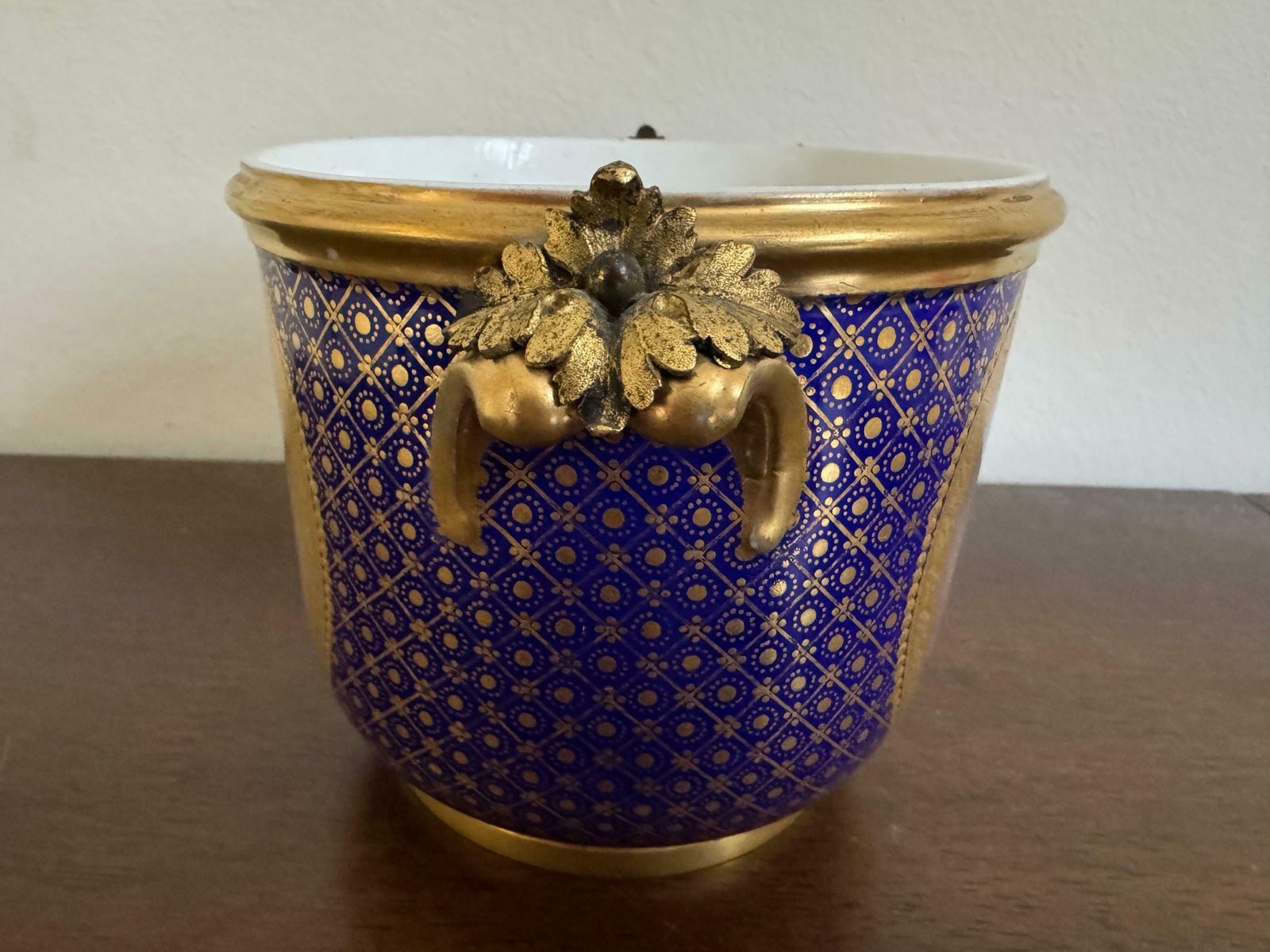 18th Century Sèvres Style Porcelain Bottle Cooler (Seaux A Bouteille) photo Home Decor