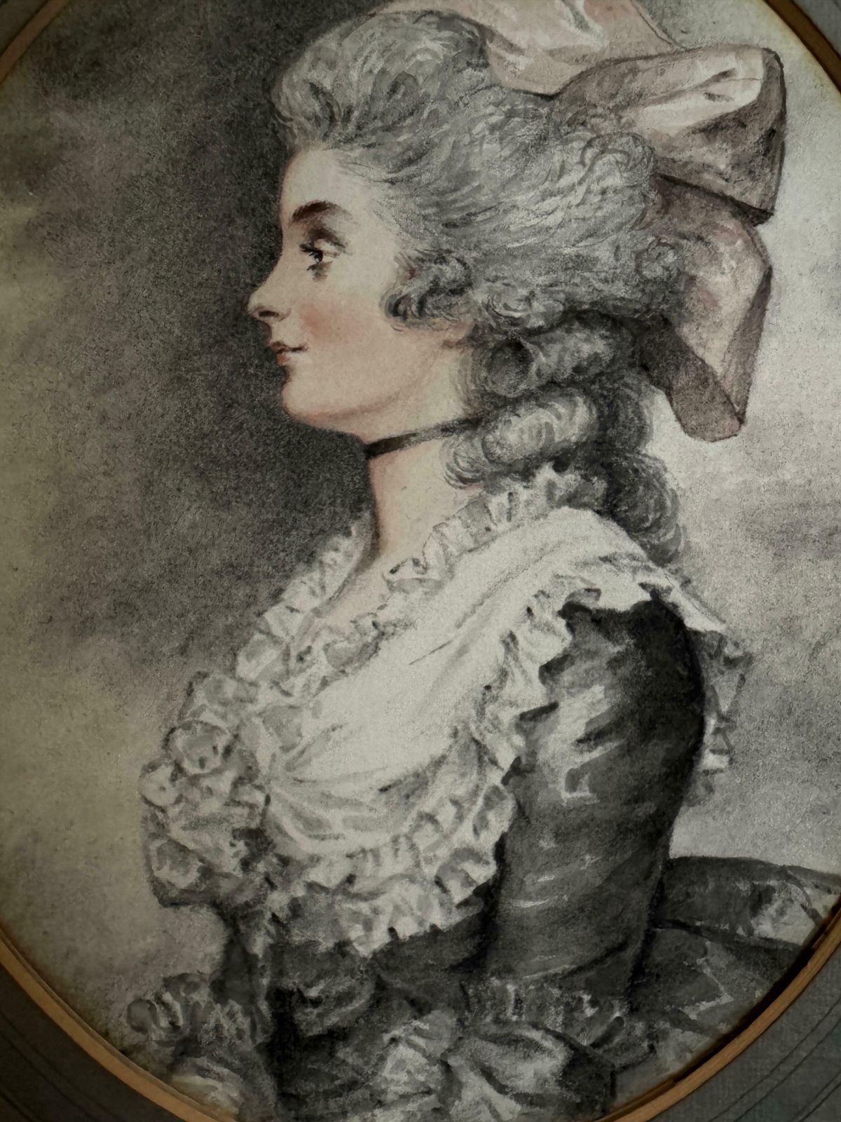 Late 19th Century Pencil & Watercolour Portraits (Set Of 8) photo Art