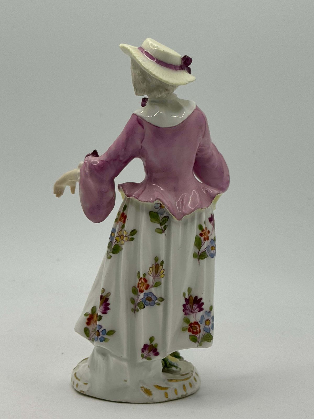 18th Century Meissen Figurine Of A Lady photo Home Decor
