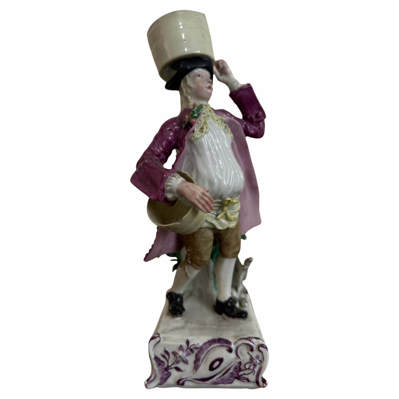 Longton Hall Figure Of Milkman, Circa 1755