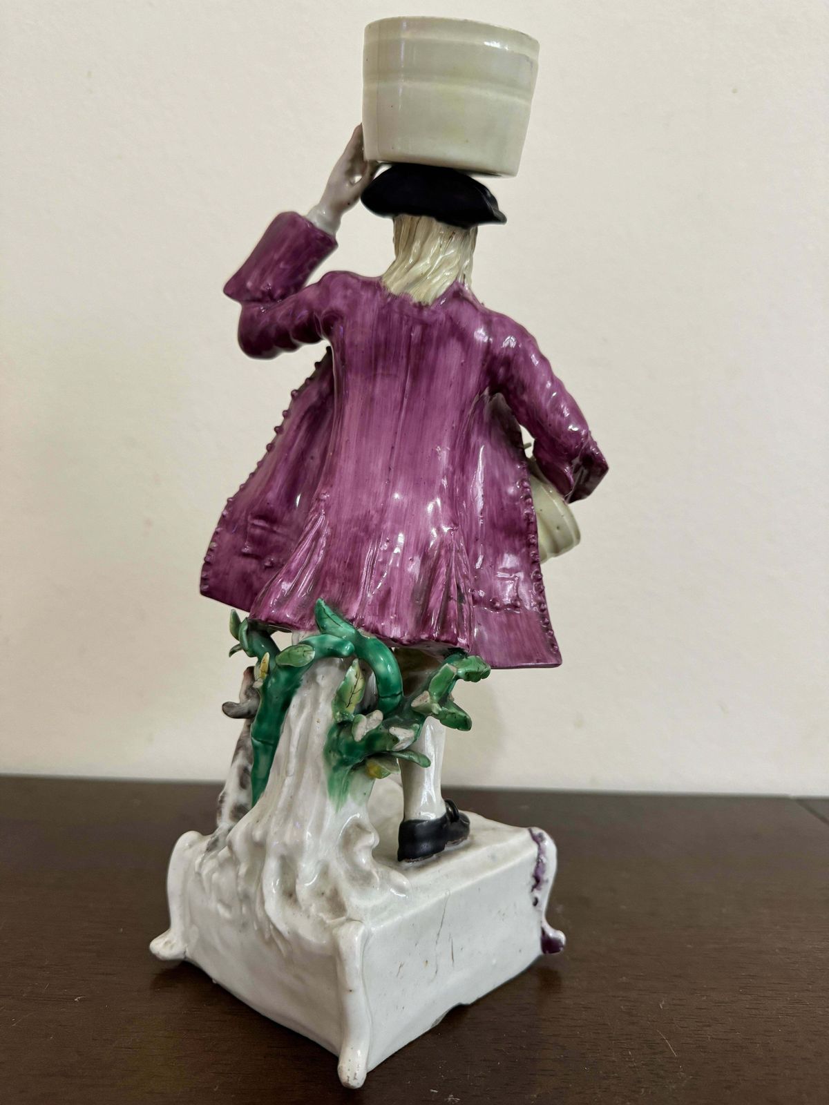 Longton Hall Figure Of Milkman, Circa 1755 photo vinterior