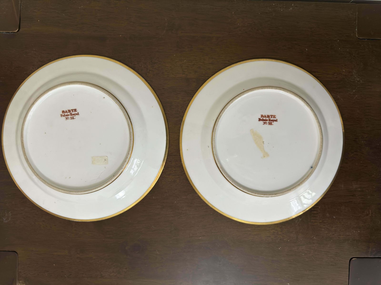 Pair Of Early 19th Century Darte Brothers Porcelain Plates photo furniture