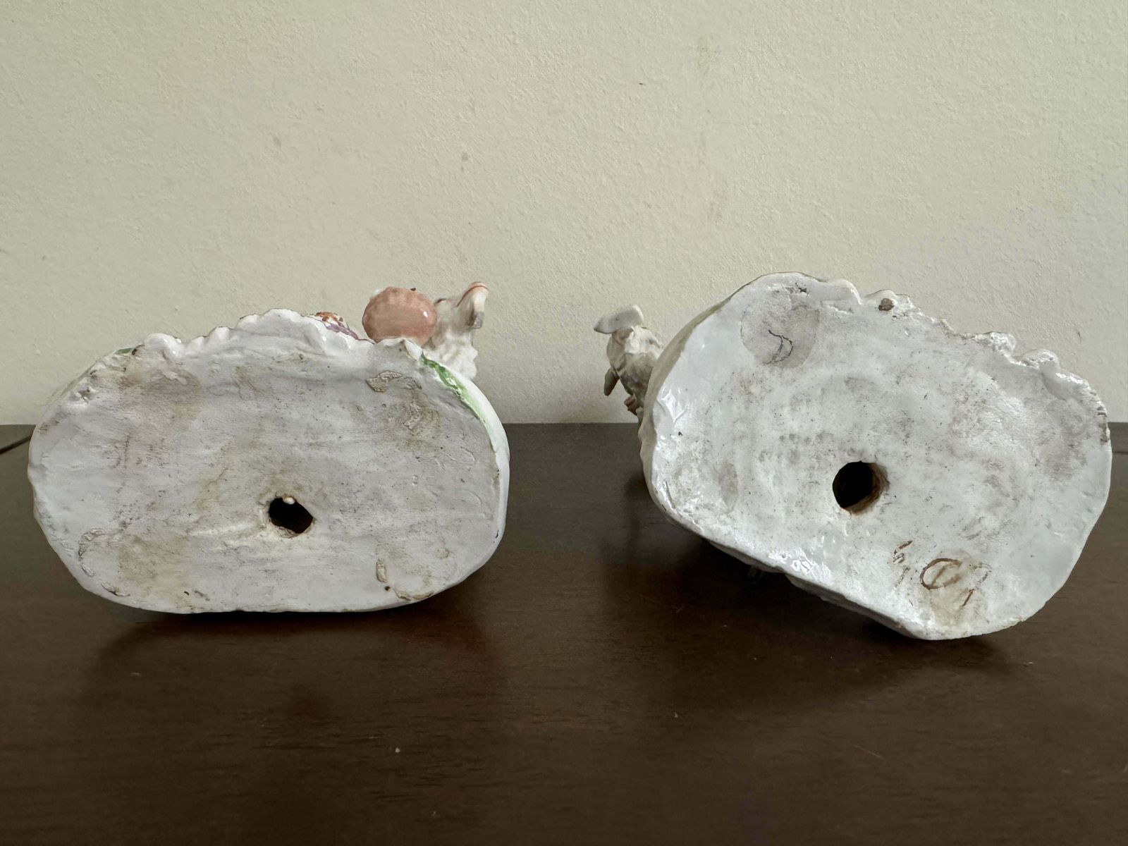 1200.0 Pair Of Derby Figures ' Welch Tailor And His Wife On Goats' Circa 1800 photo