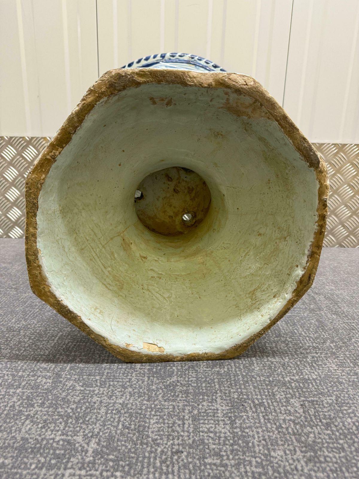 photo for sale 18th Century Large Delft Garden Urn