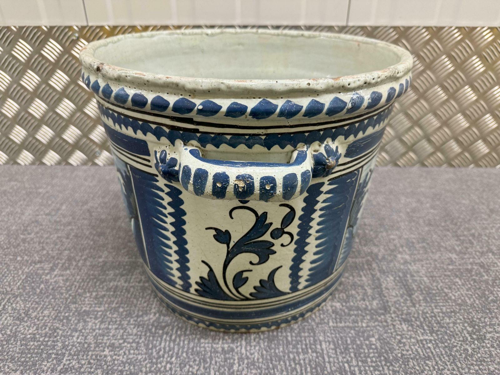 18th Century Nevers Faience 'Pot A Oranger' photo furniture