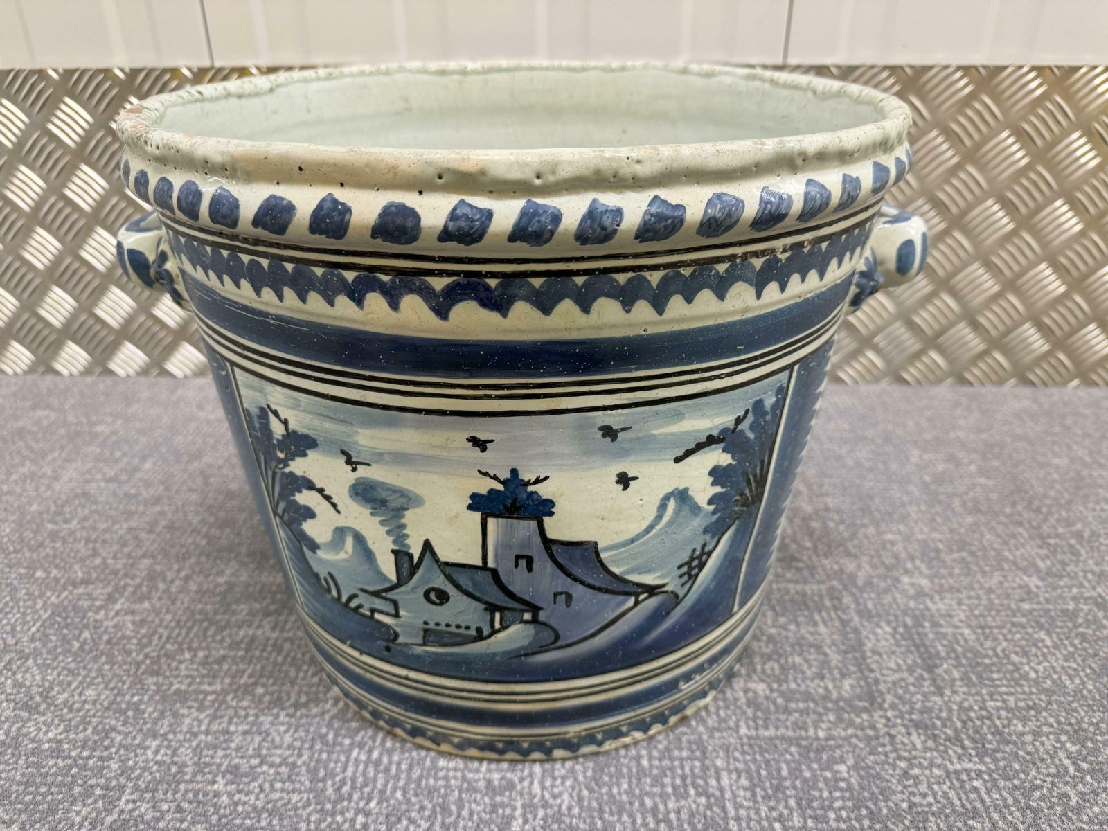 18th Century Nevers Faience 'Pot A Oranger' photo for sale