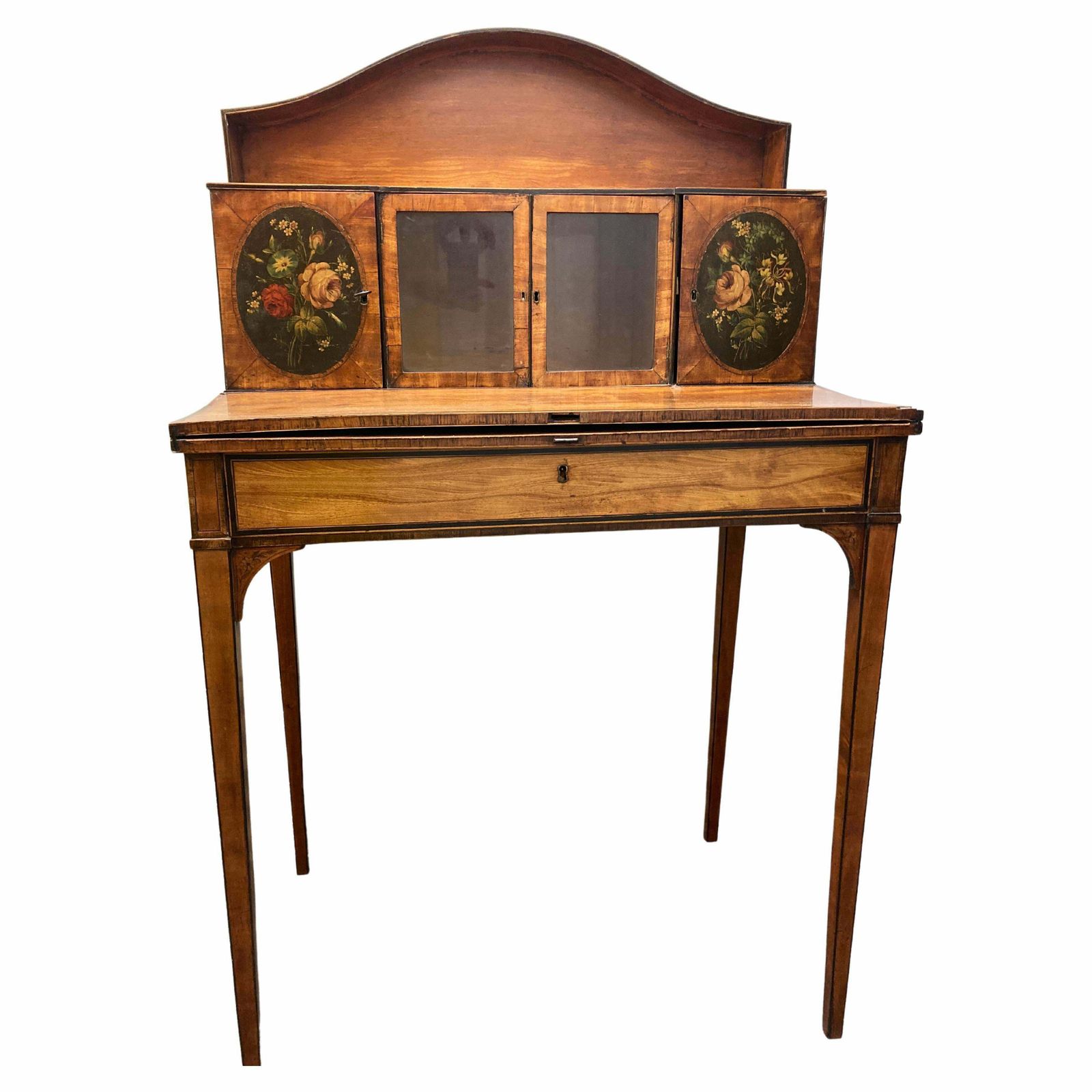 George III Satinwood Bonheur Du Jour