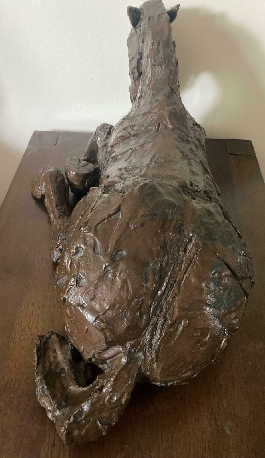 'Horse In The Rain V'  Bronze Sculpture By Elisabeth Frink photo Art