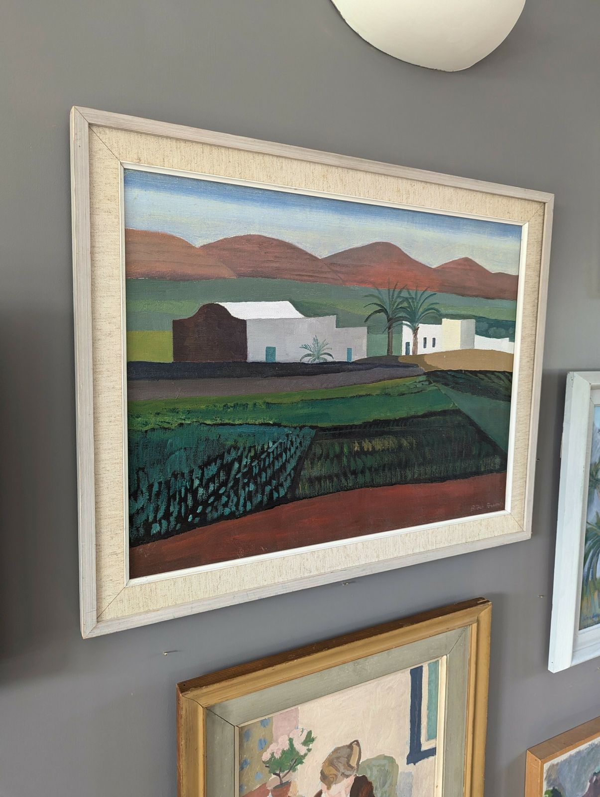 White Houses In The Fields  Oil Painting photo 523.0
