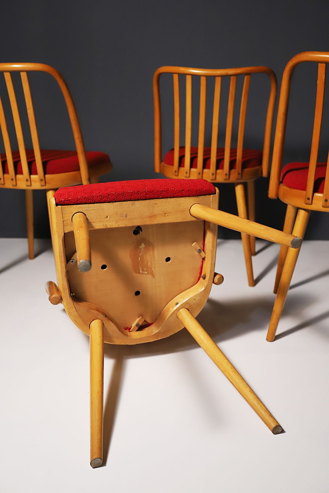 Mid Century Dining Chairs By Antonín šuman, 1960s, Set Of 4 photo vinterior