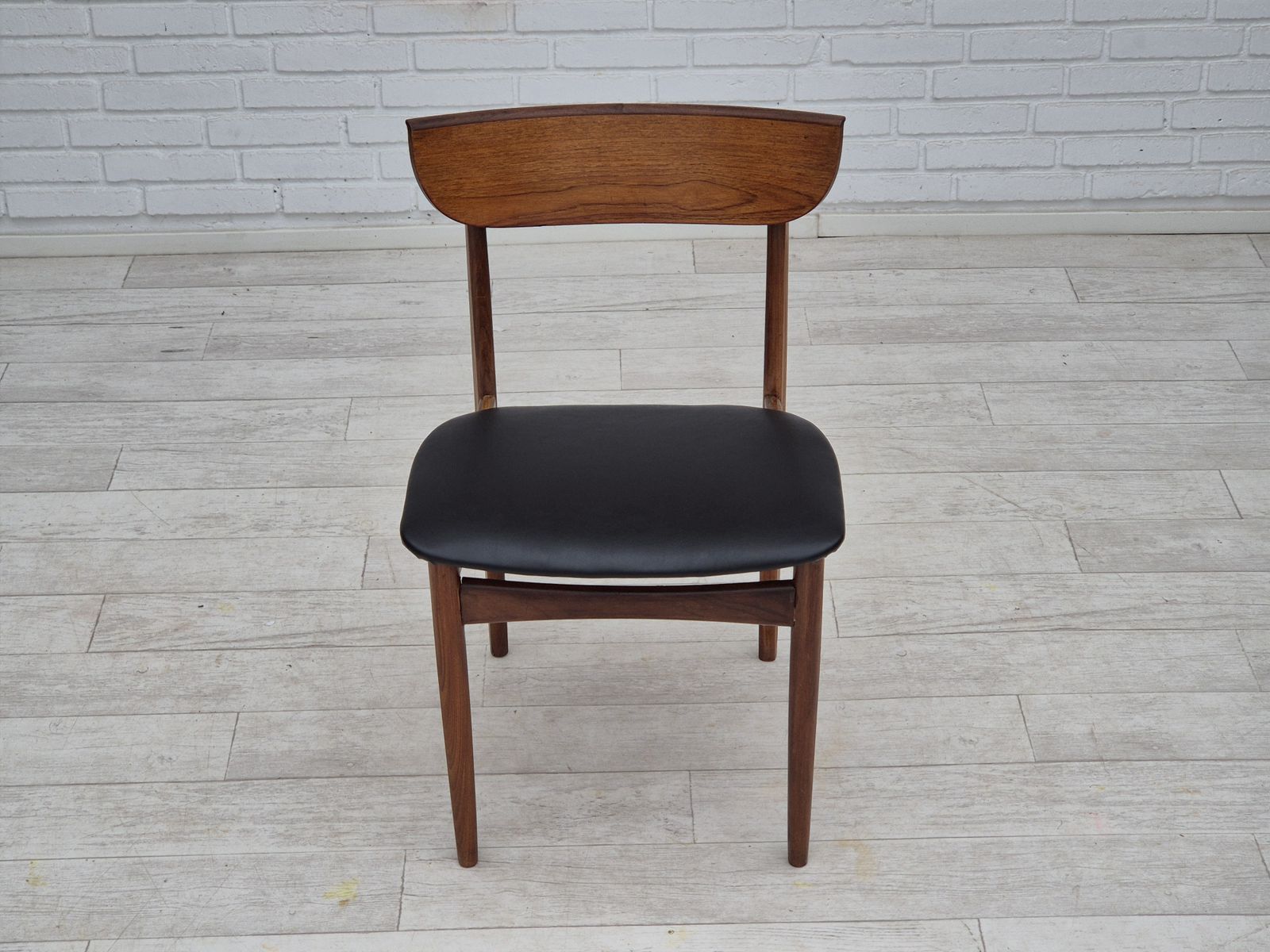 1960s, Set Of 5 Danish Dining Chairs, Reupholstered, Teak Wood. photo 1890.0