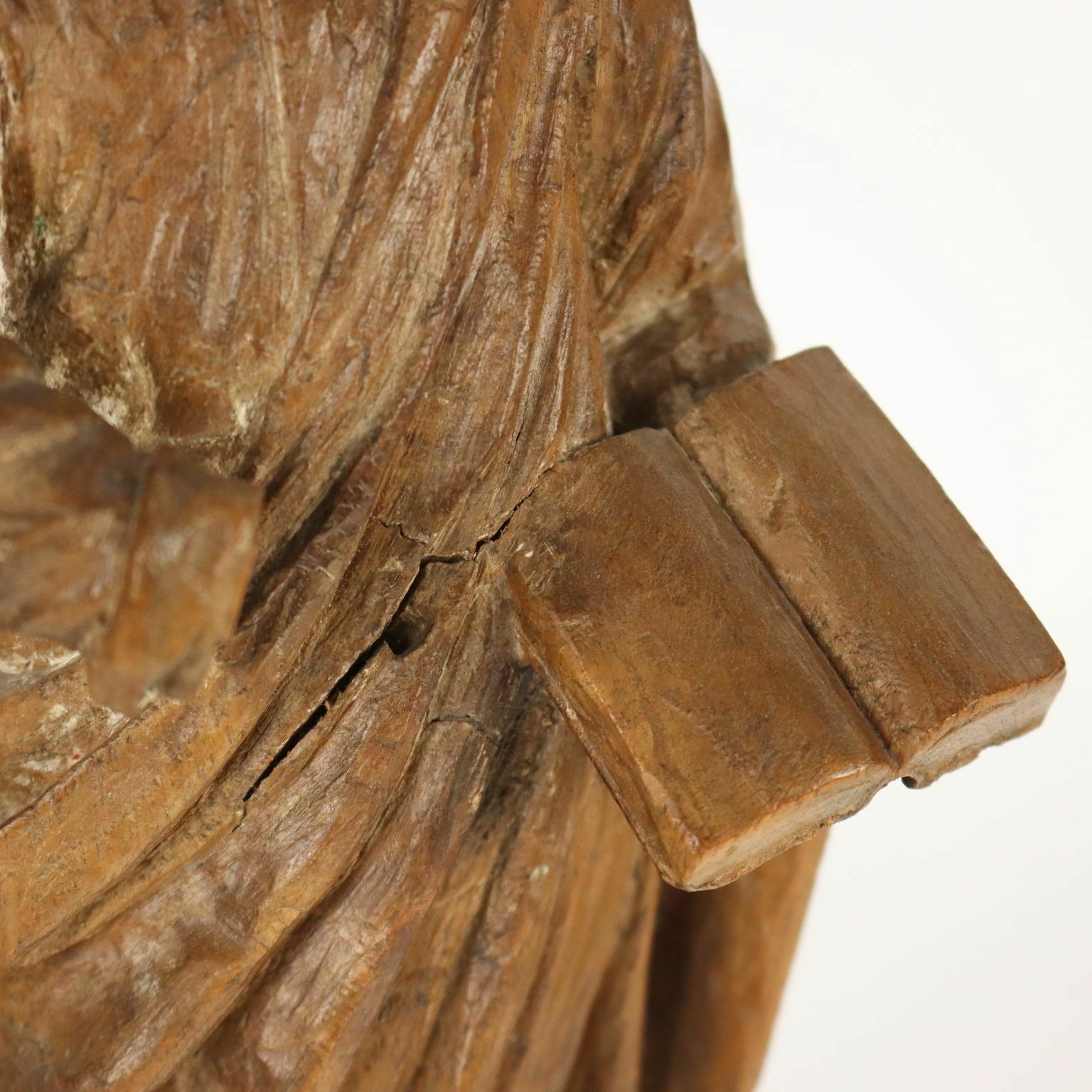 Antique Wooden Sculpture Philosopher Italy XVIII Century photo 700.0