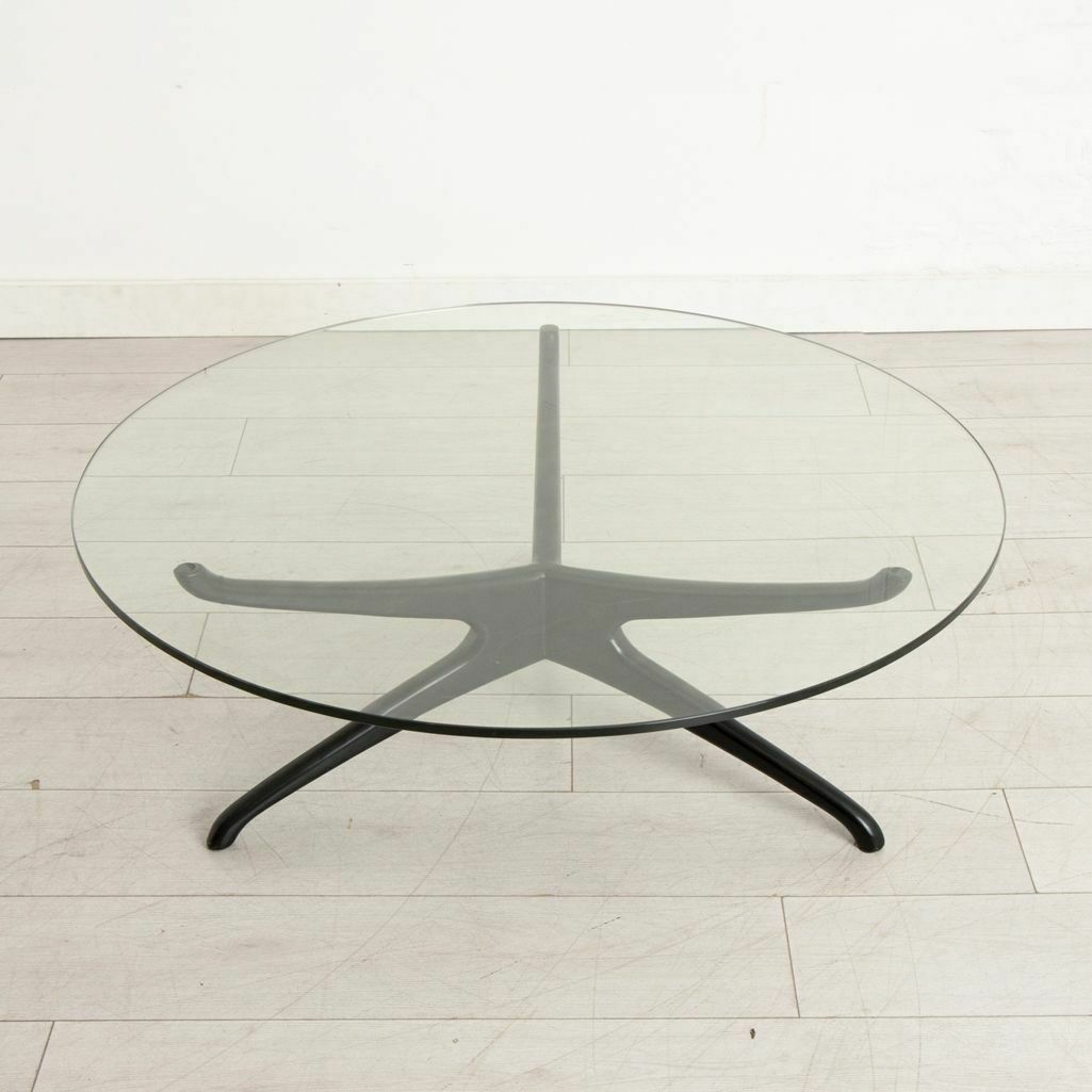 Midcentury Tri Symmetrical Coffee Table By Vladimir Kagan, USA C.1950 photo for sale