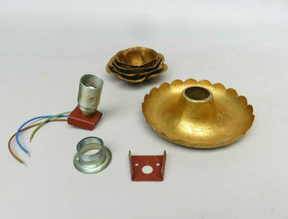 photo buy Water Lily Wall Lights In Gold Leaf And Metal By Banci Firenze, 1970s, Set Of 5