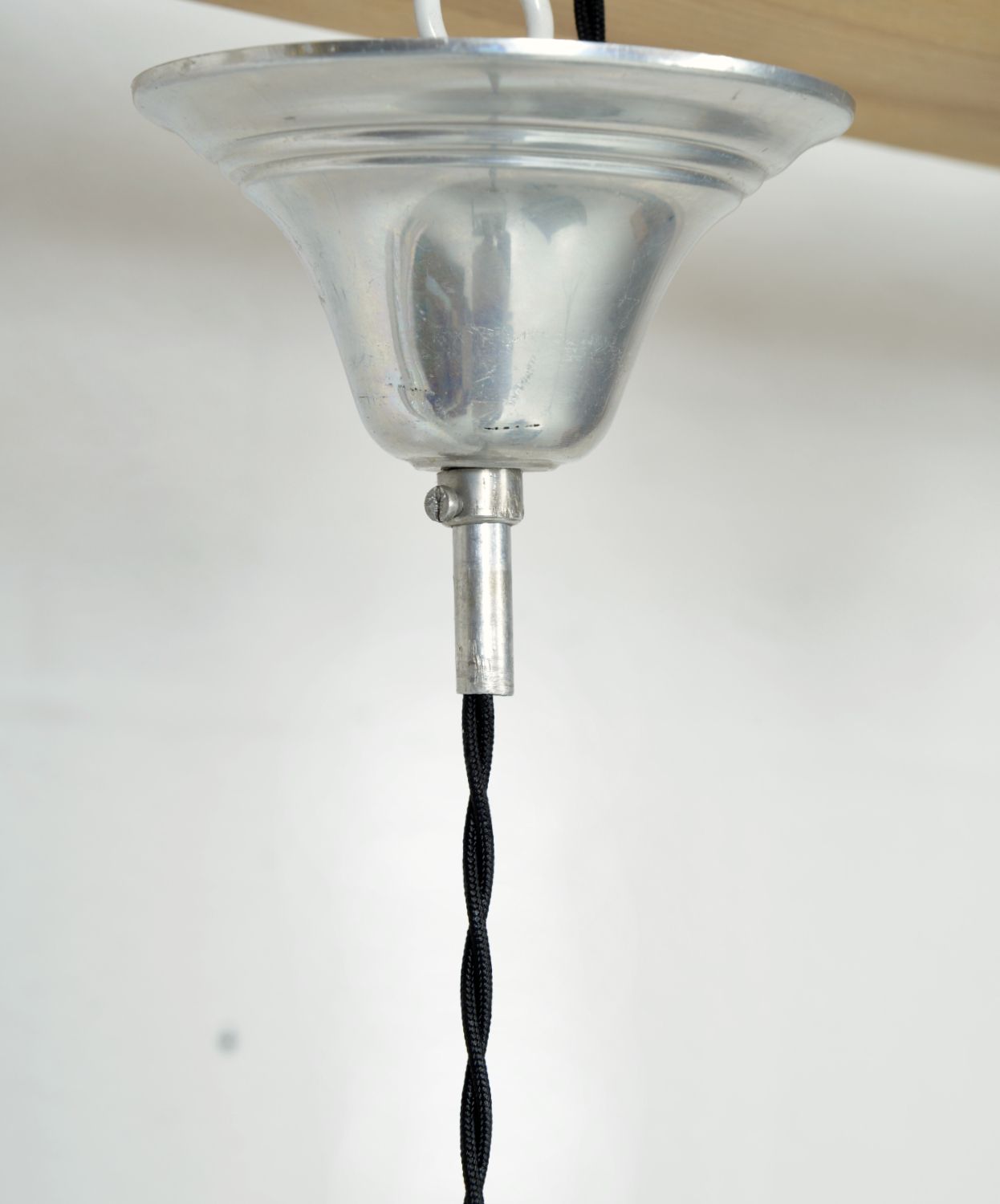 photo vintage Set Of 5 Midcentury Dutch Pendant Hanging Lights By Nico Kooy For Raak Amsterdam Black Chrome