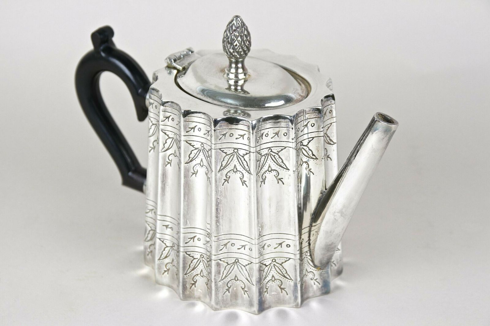 Silverplated Sheffield Coffee & Tea Service By Edward With Tray, Uk Ca. 1920 photo vintage