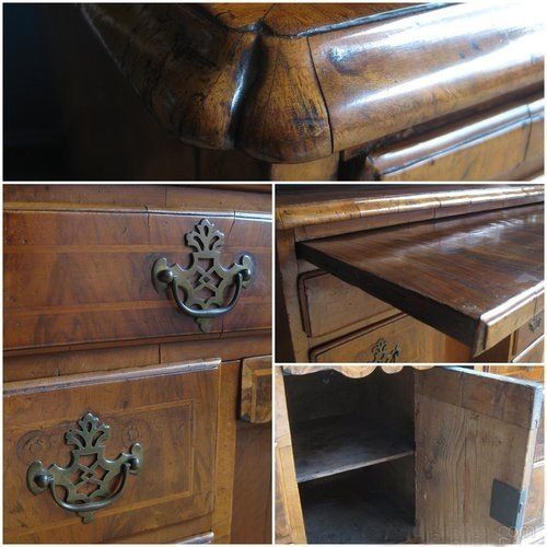 Early 18th Century Walnut Knee Hole Desk photo Furniture