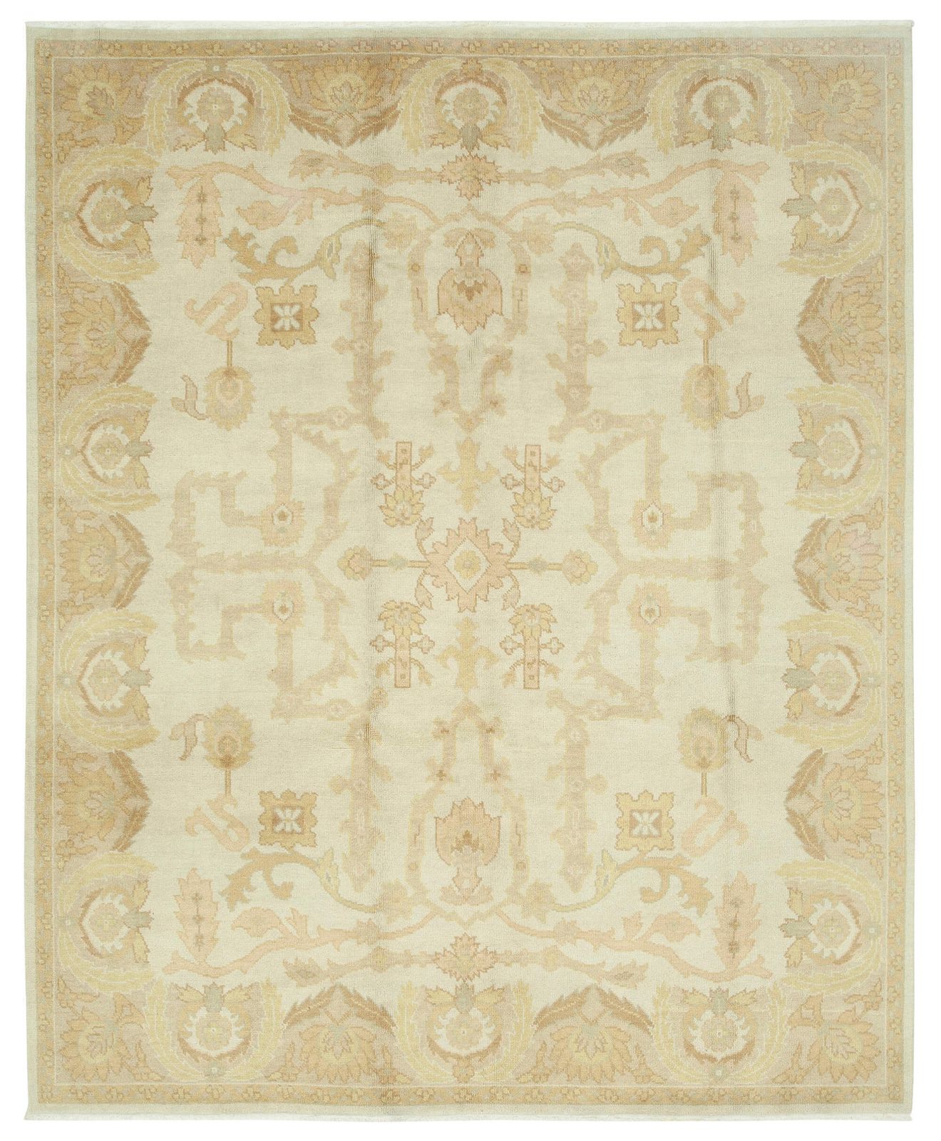 Hand Knotted Oushak Rug