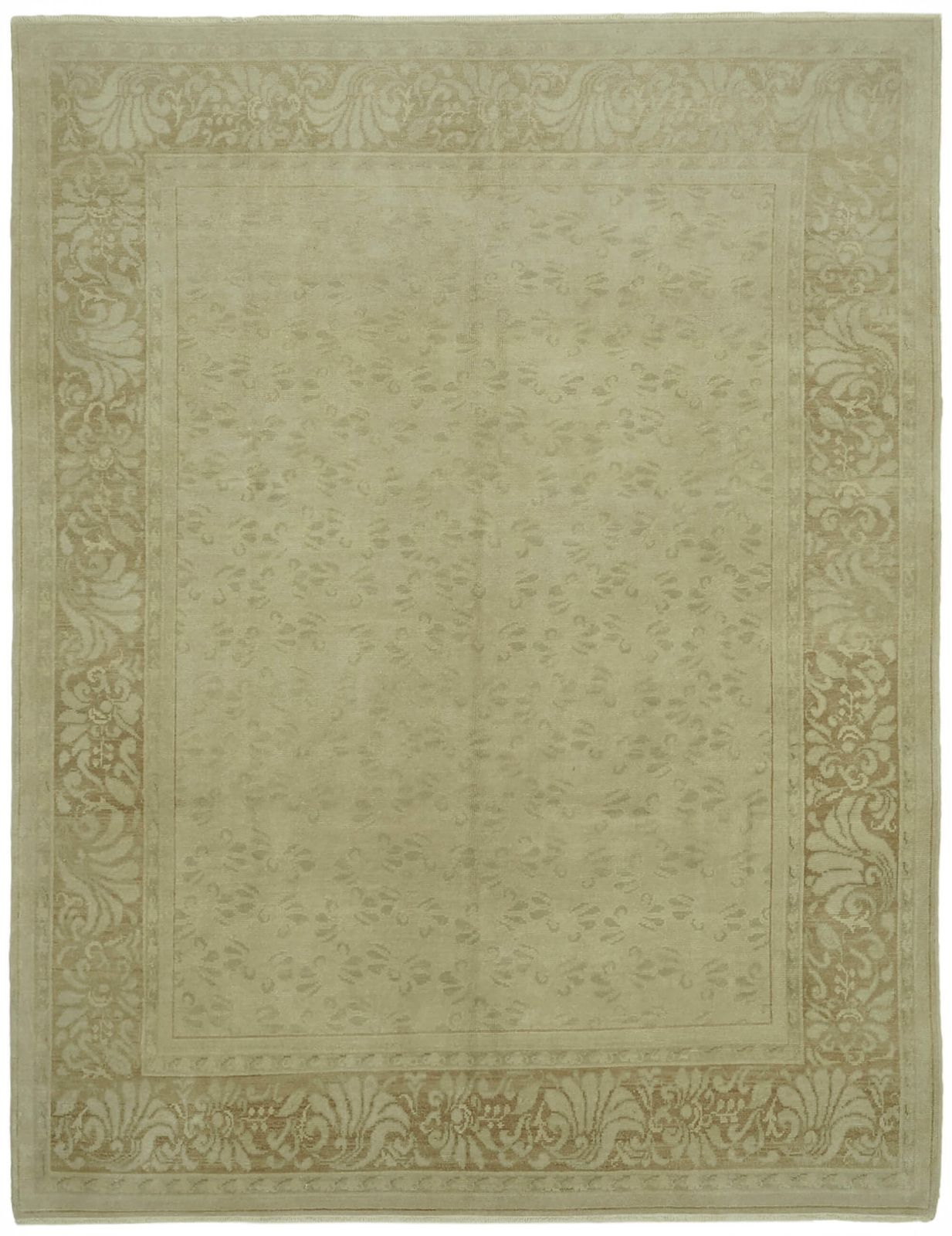 Traditional Hand Knotted Oushak Rug 314 Cm X 246 Cm