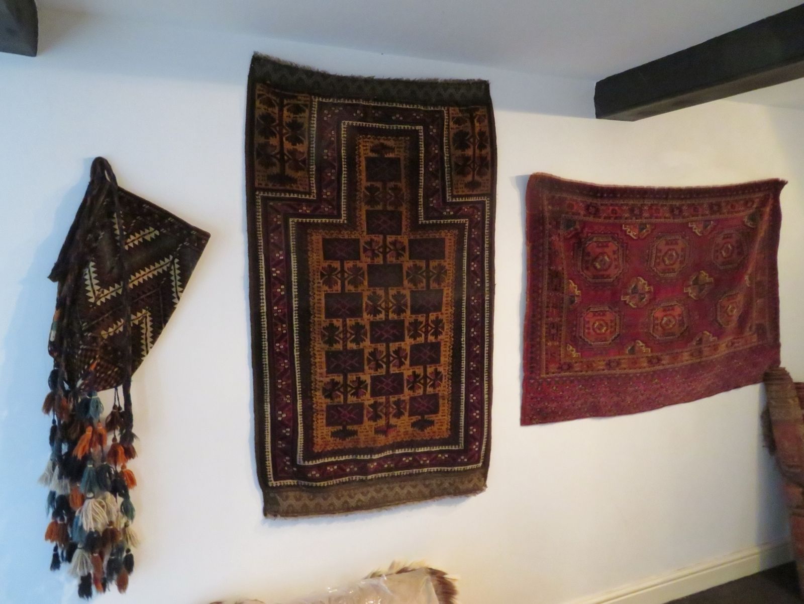Scarce Antique Yomut Turkmen Uk Ok Bash (Tent Pole Bag), Turkmenistan, Central Asia.Circa 1900. photo Textiles
