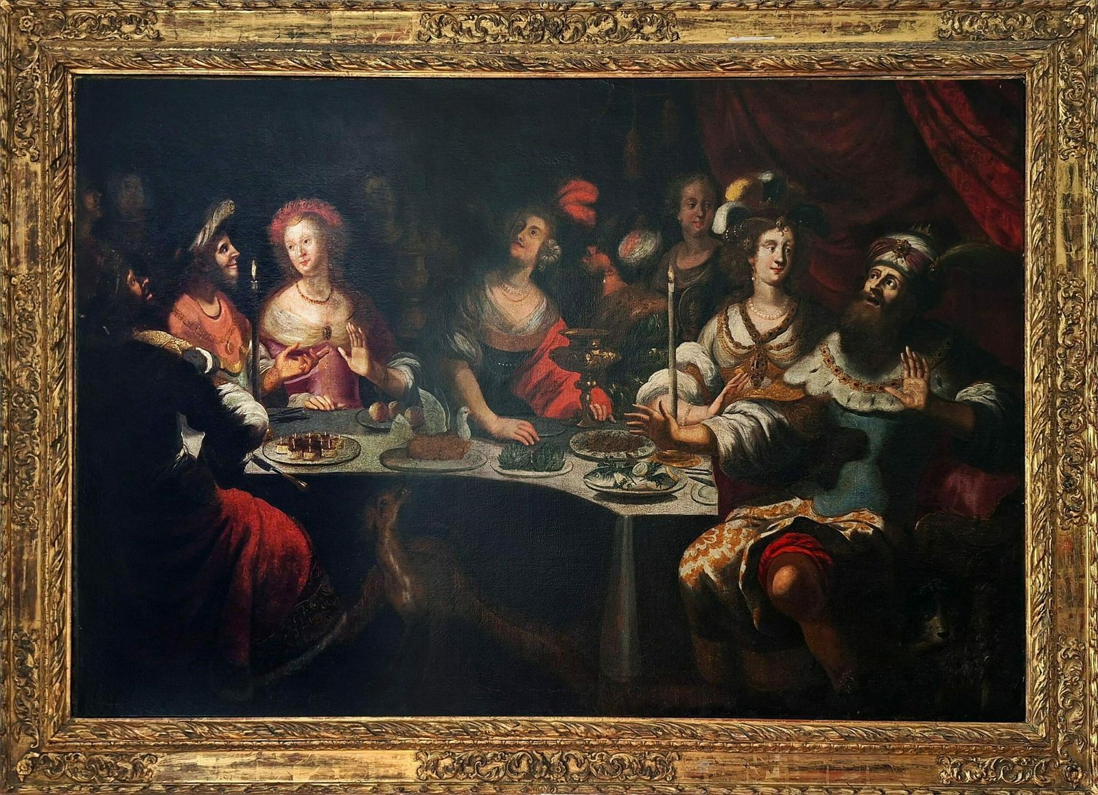 The Banquet Of King Balthasar  By Bartholomäus Strobel The Younger photo furniture