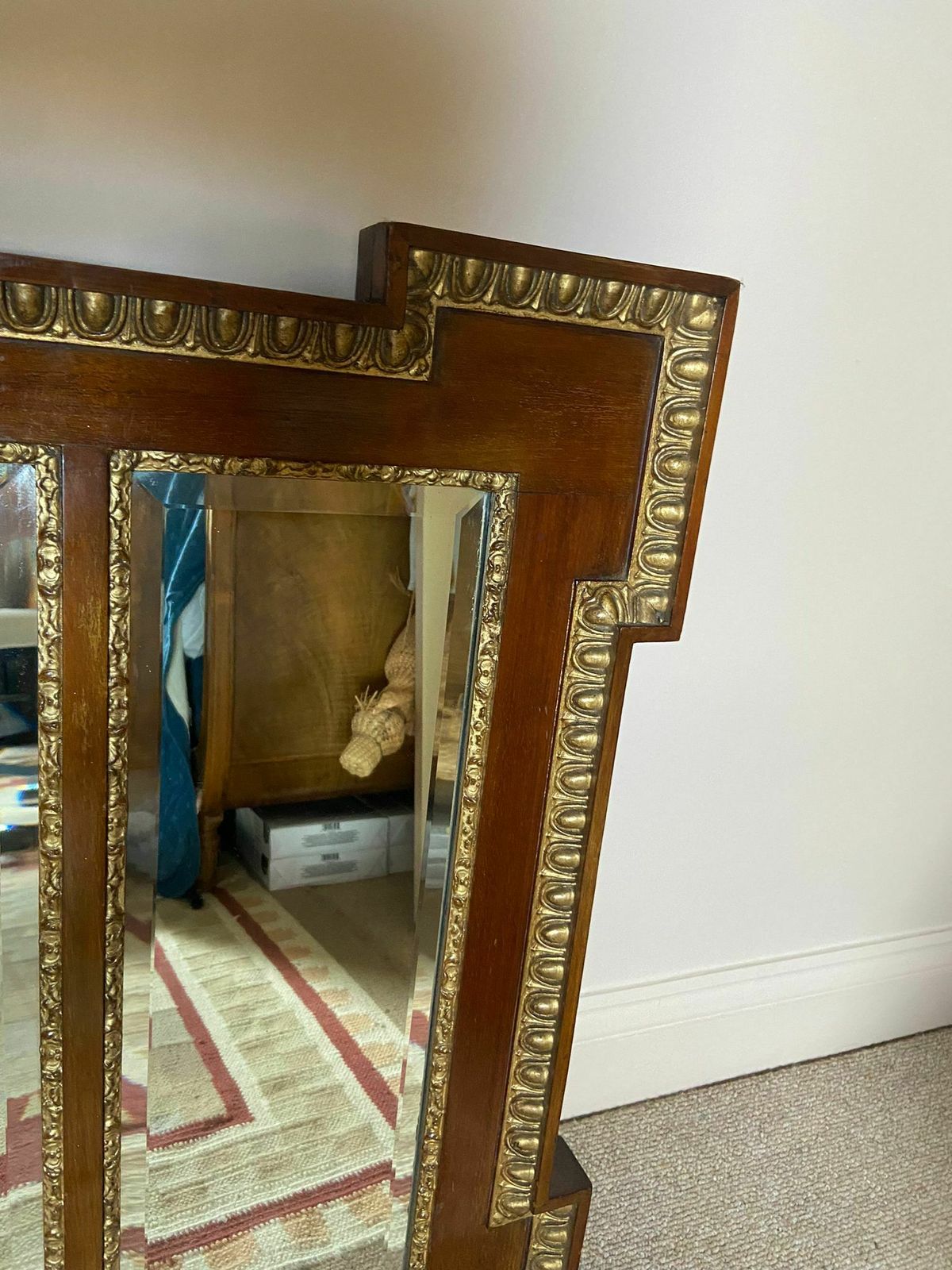Victorian Mahogany Mirror photo furniture